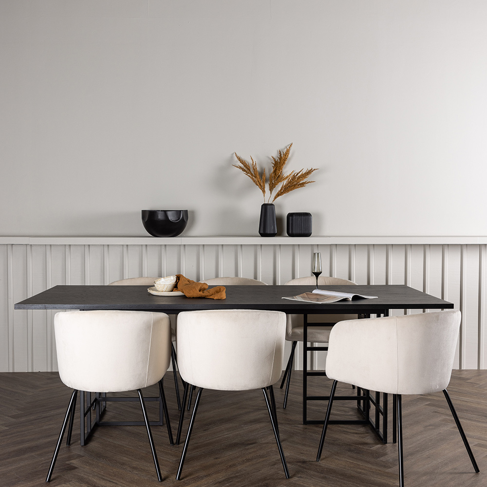 Spisegruppe Venture Home Ystad med 6 stk Berit Stoler
