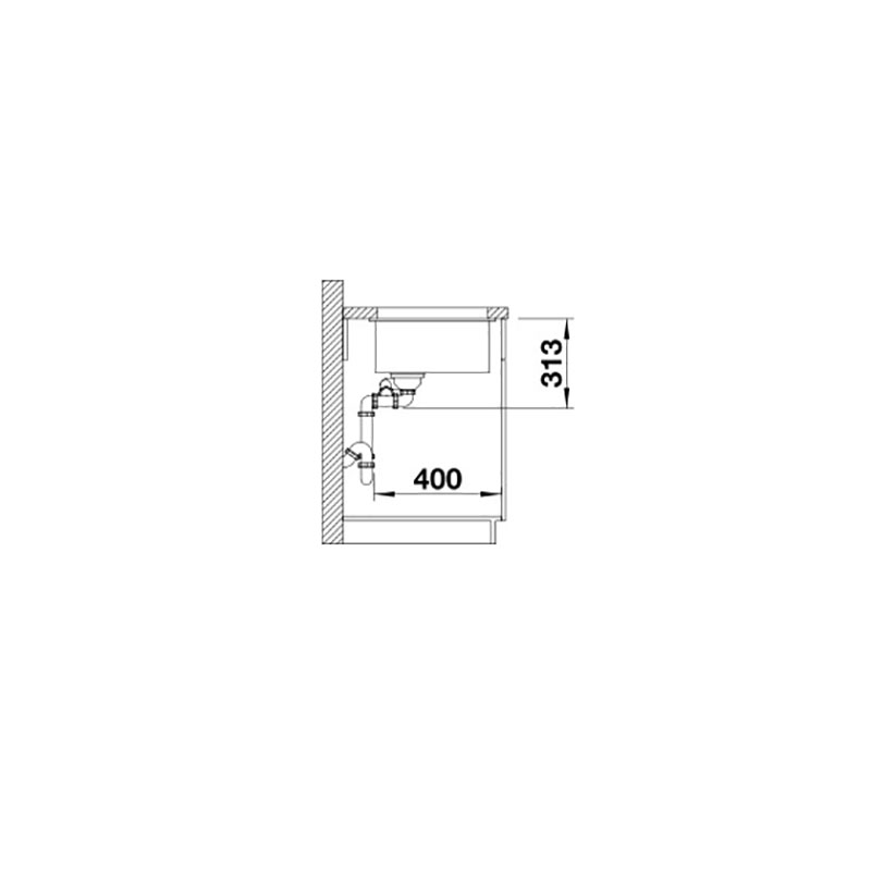 Kjøkkenvask Blanco Subline 340/160 Silgranitt Infino