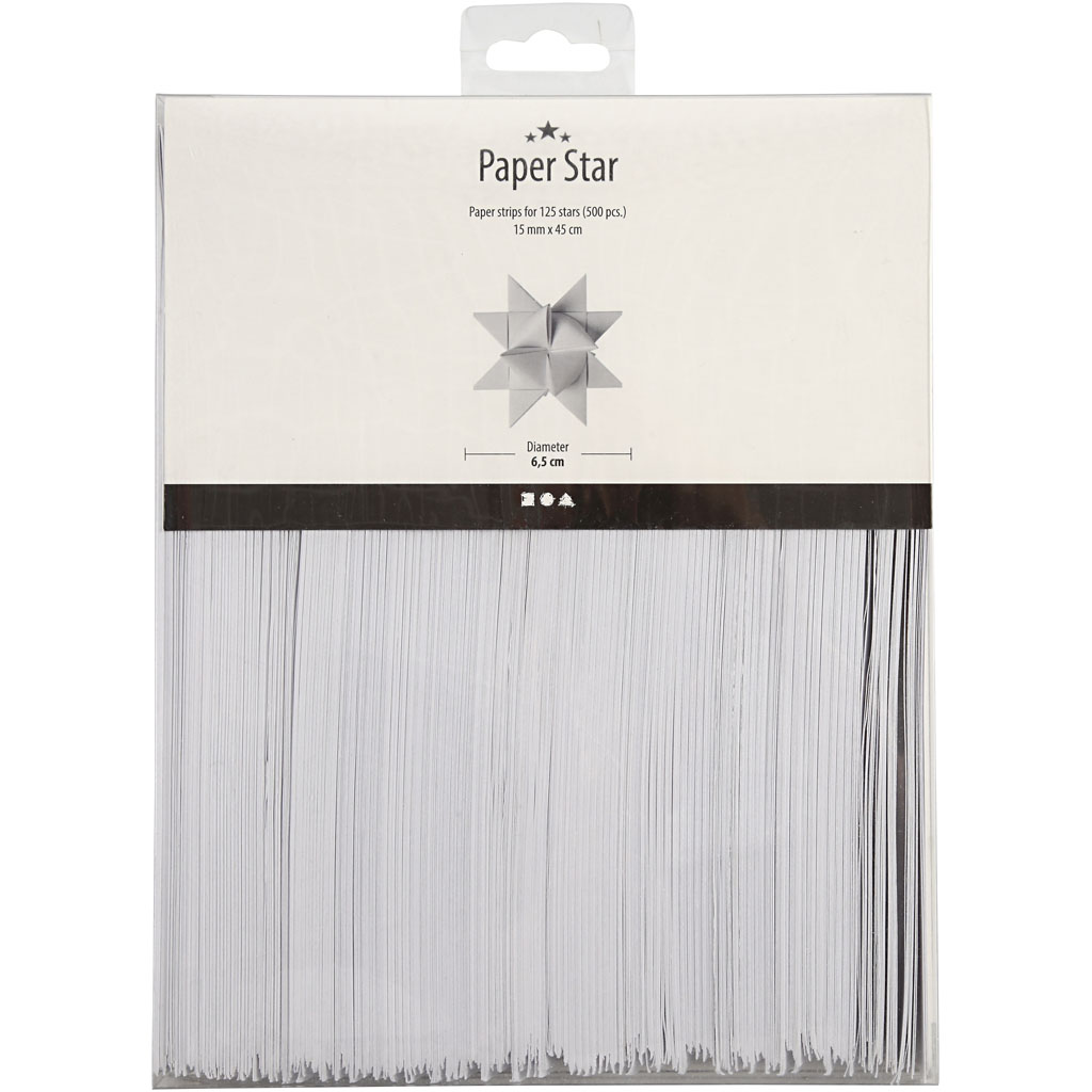 Stjernestrimler Creativ Company LxBxD 45x6,5x1,5 cm 500 Strimler/1 Pk