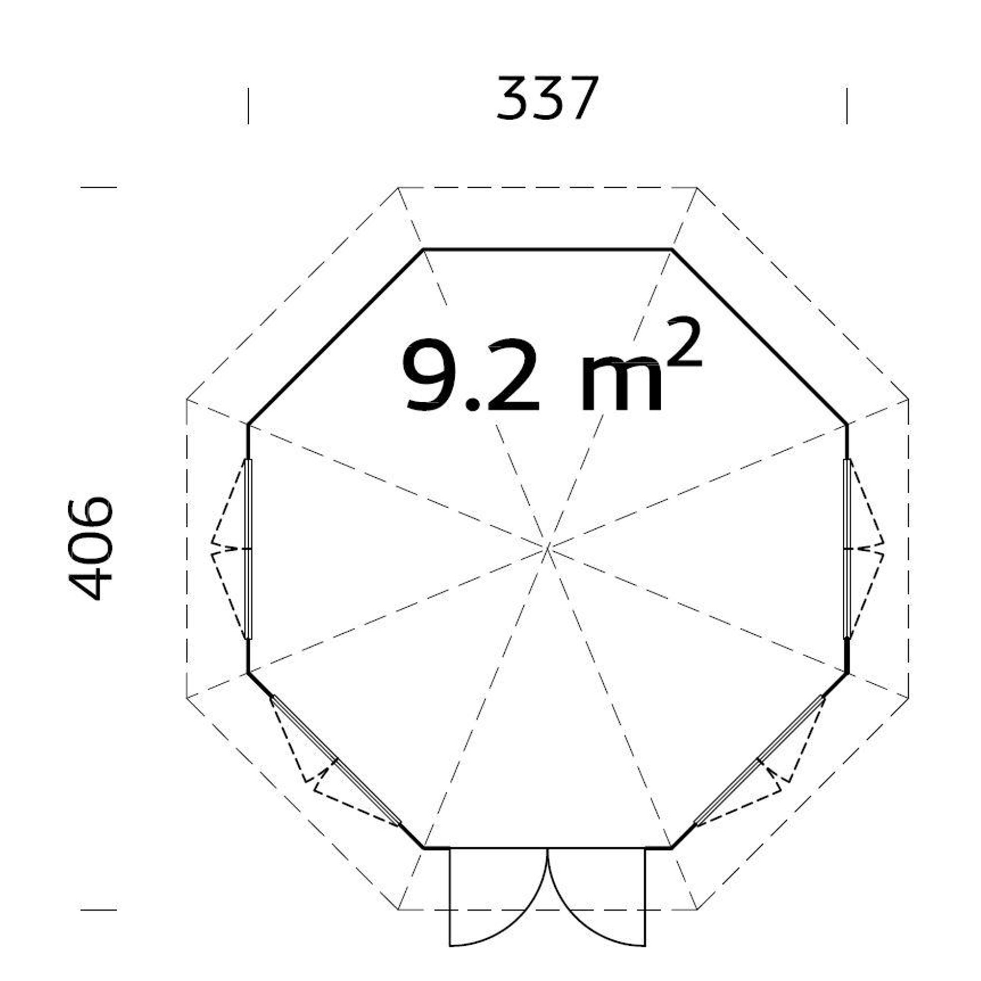 Lysthus Palmako Veronica 4 9,2 m2