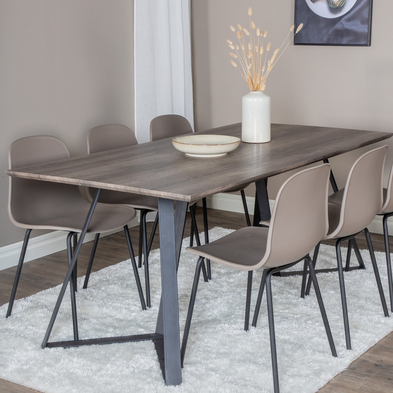 Spisegruppe Venture Home Madde med 6 Ardi Stoler