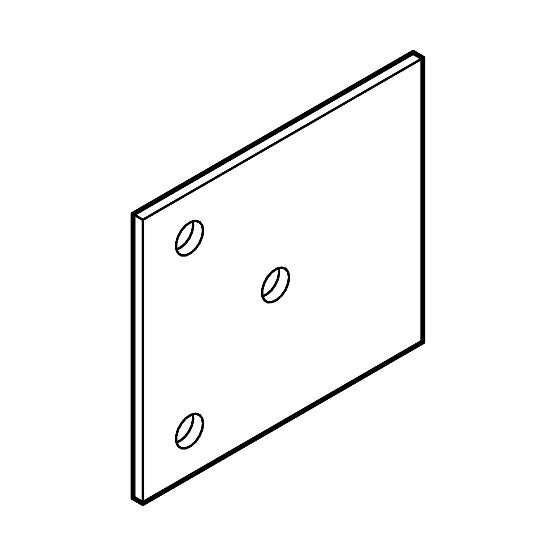 Distansbricka till Arc gångjärn, 2 mm, Brushed Bronze. 2 mm, Borstad Brons