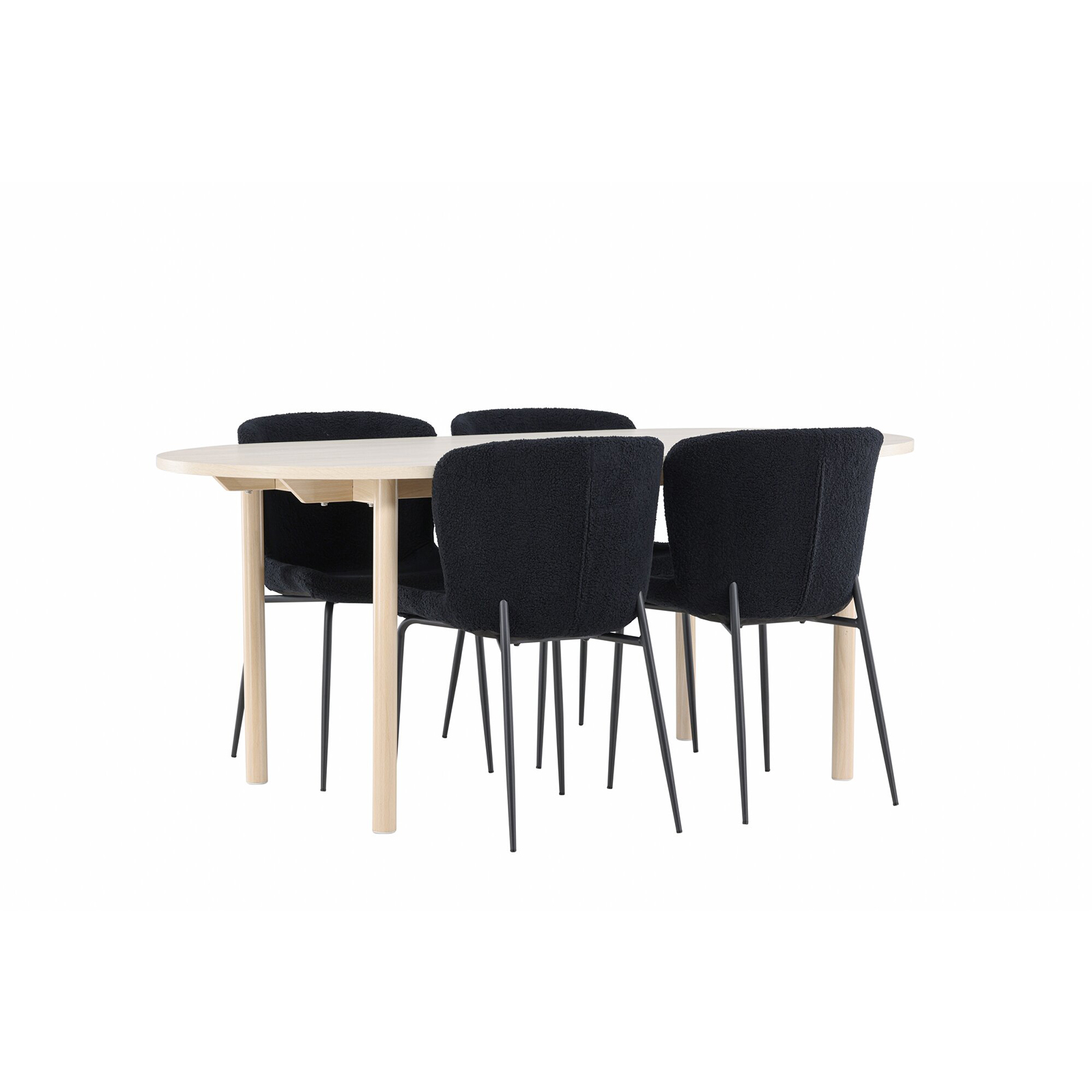 Spisegruppe Venture Home Andy 180 med 4 stk Modesto Stoler