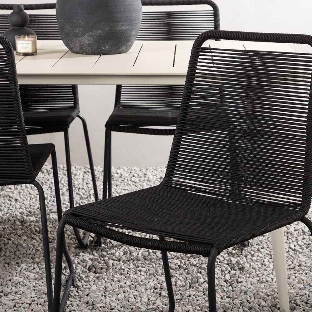 Spisegruppe Venture Home Lina med 6 Lindos Stoler