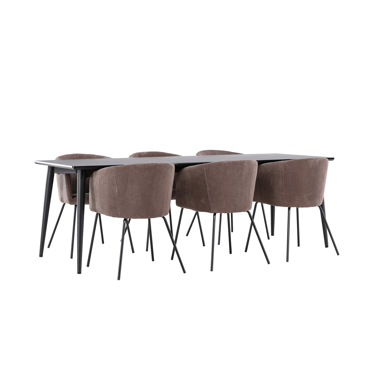 Spisegruppe Venture Home Ellis 230 med 6 stk Berit Stoler