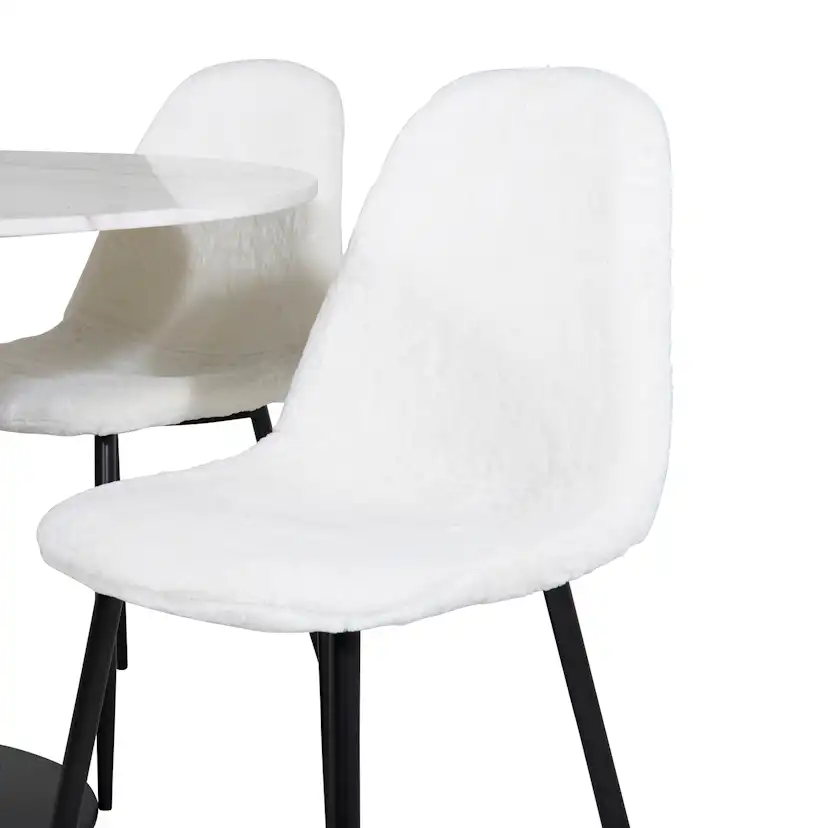 Spisegruppe Venture Home Estelle med 4 Pooya Stoler Polyester