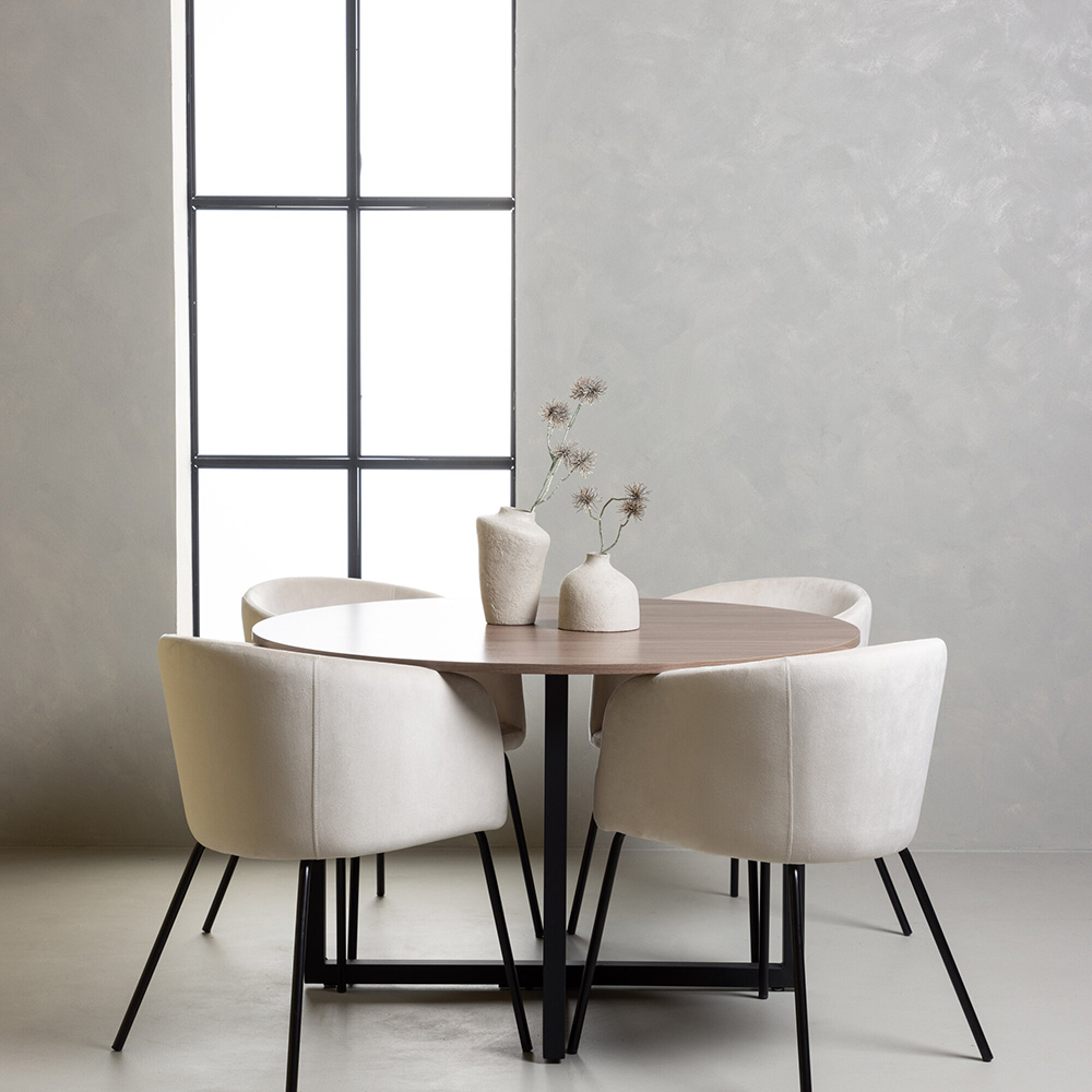 Spisegruppe Venture Home Durango med 4 Berit Stoler