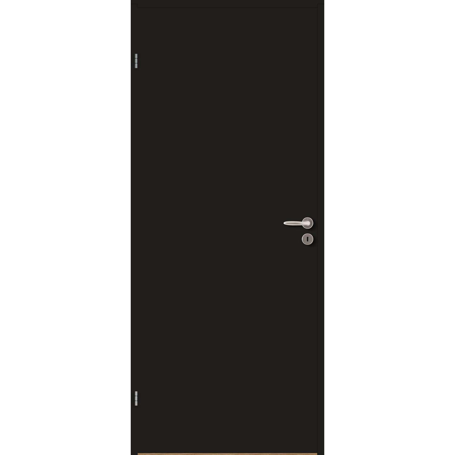 DØRBL ID SLETTEN KOMPAKT 10X20 SOR BxH: 100x200 (dørbladmål: 92,5x194), NCS S-9000-N, Svart