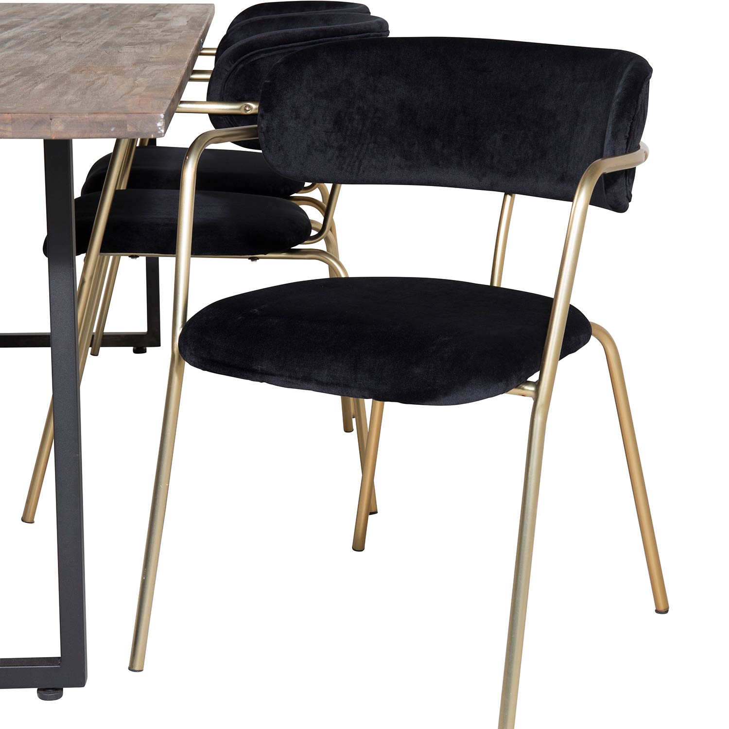 Spisegruppe Venture Home Peo med 6 Aris Stoler