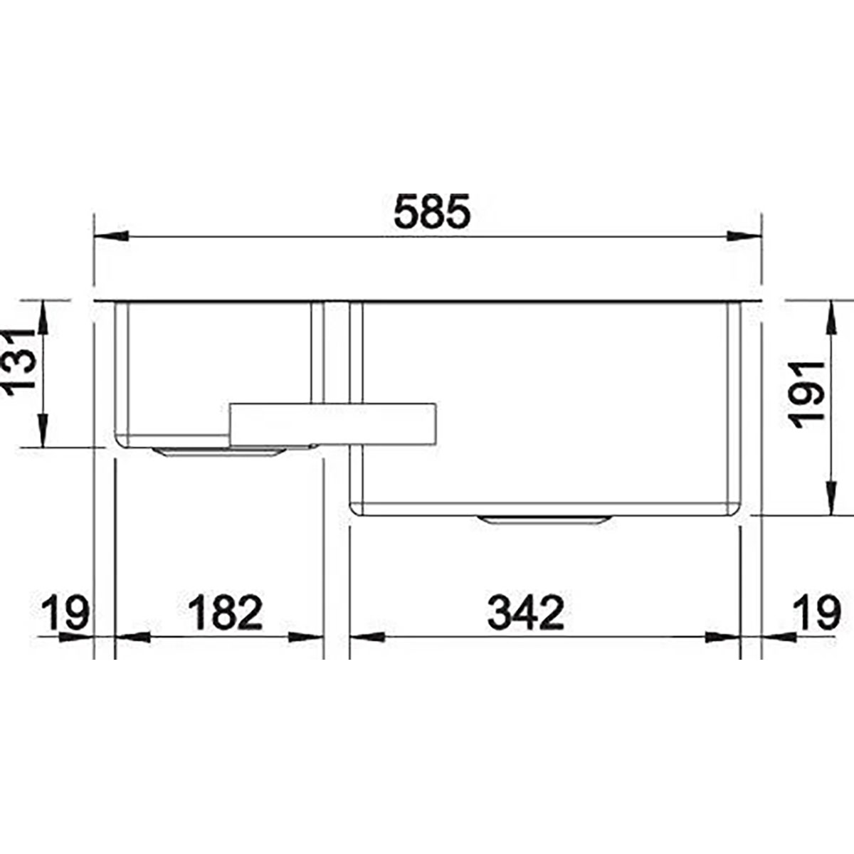 Kjøkkenvask Blanco Claron 340/180 Infino