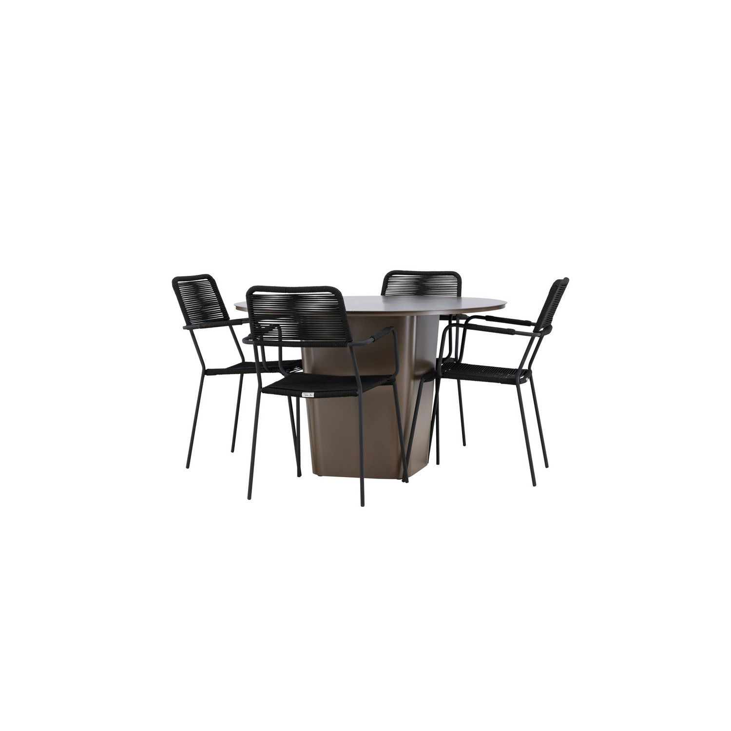 Hagegruppe Venture Home Santa Fe med 4 Lindos Lenestoler