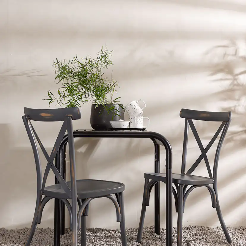 Cafégruppe Venture Home Borneo Bord med 2 Tablas Stoler