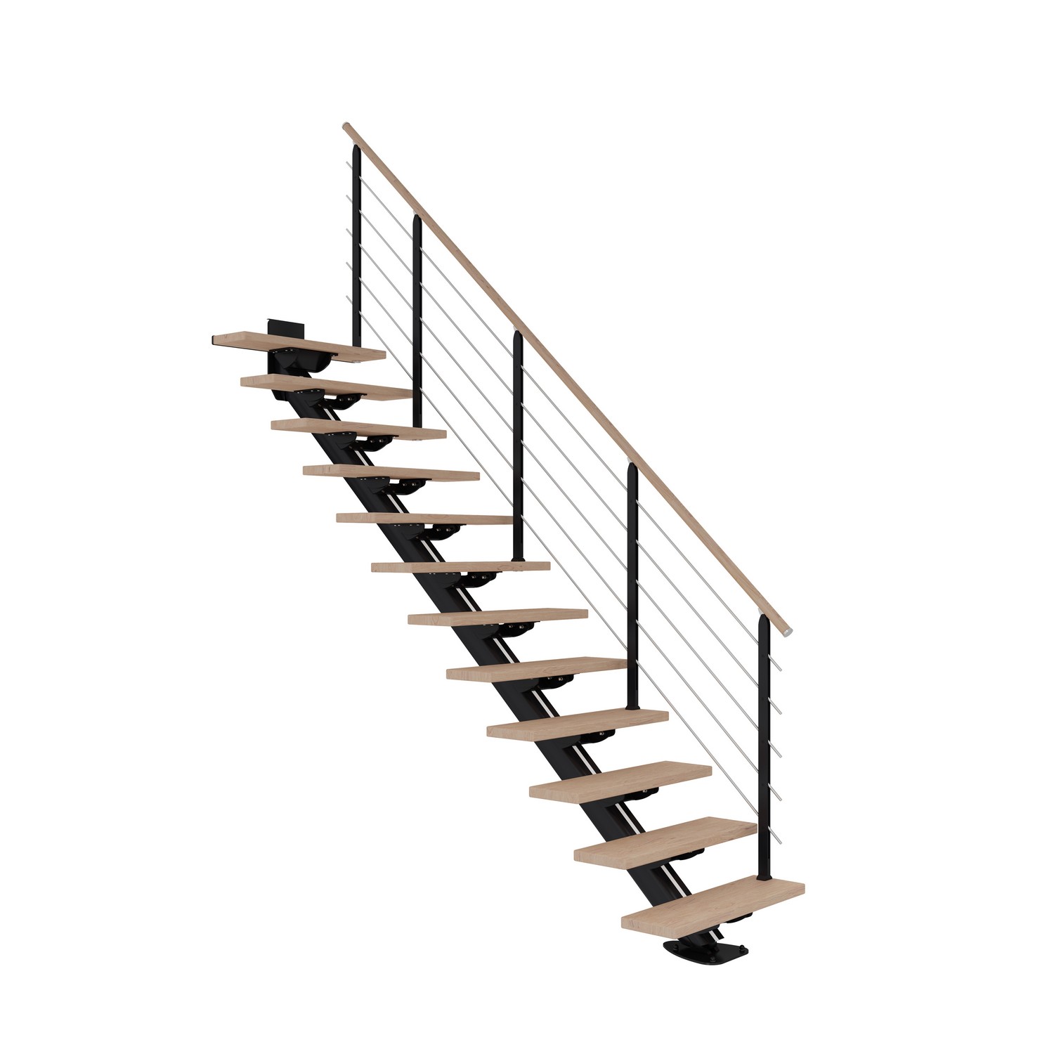 Plassbesparende Trapp Dolle Sydney Eik Hvitoljet Rett Design