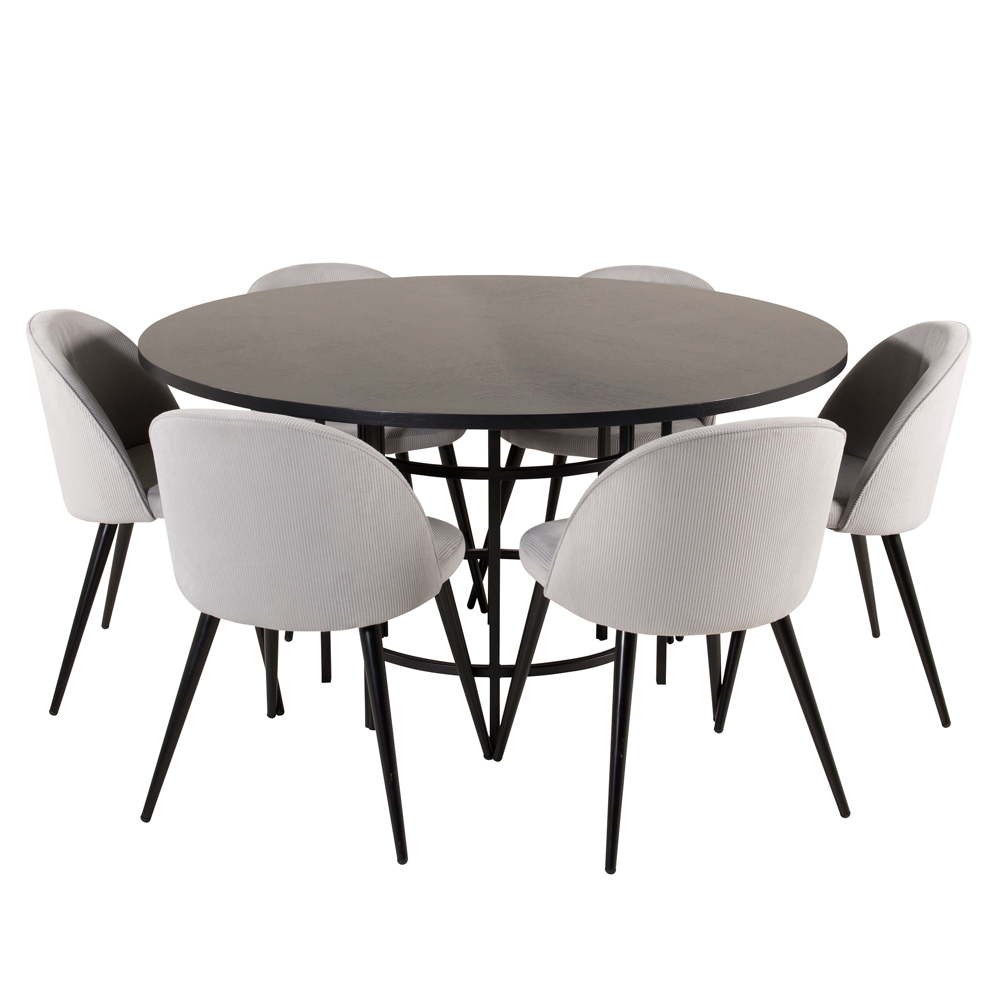 Spisegruppe furniture/fashion Copenhagen med 6 Valentina Stoler