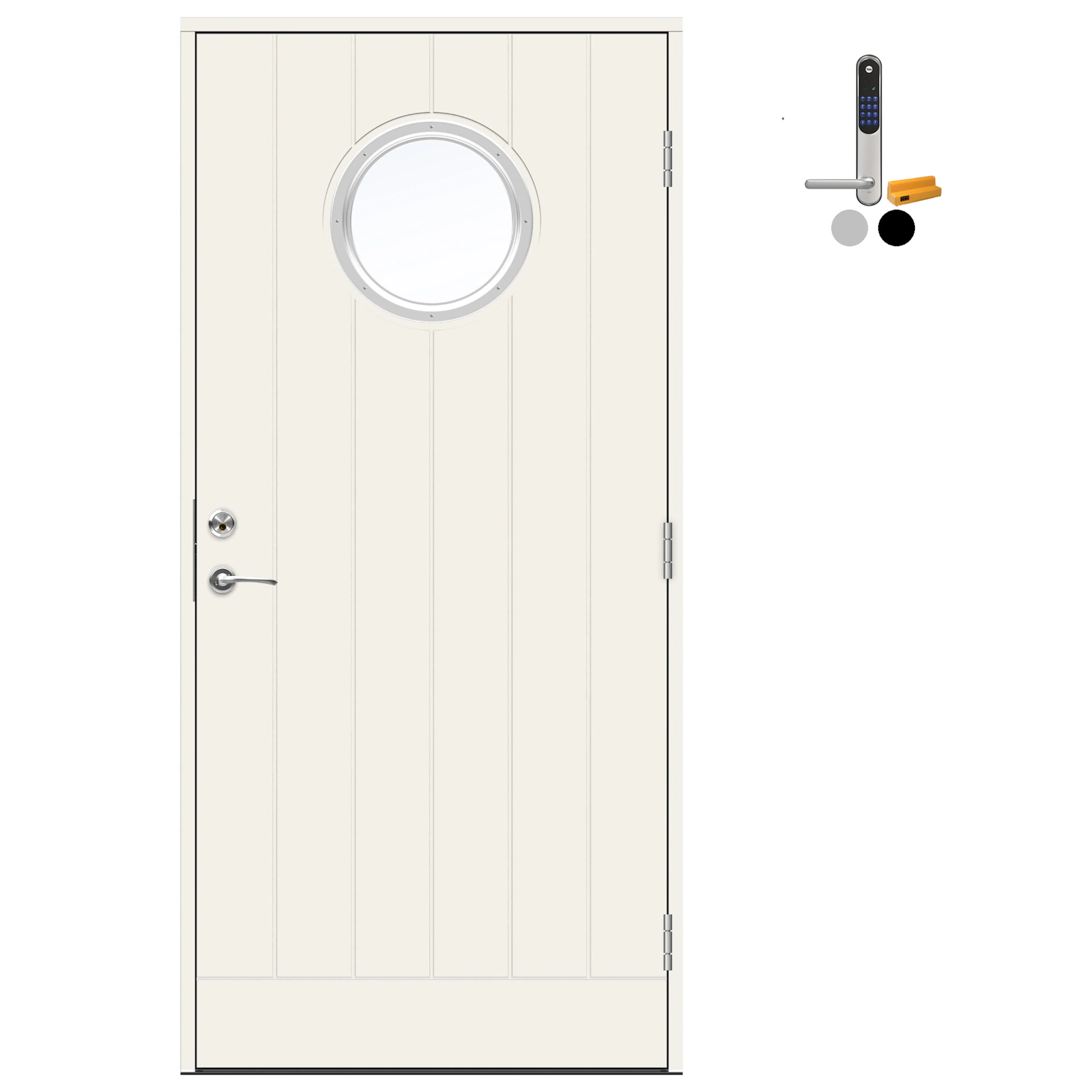 Ytterdør Swedoor Advance-Line Nordic Mora med Yale Doorman Classic Home