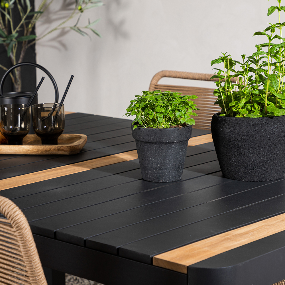 Spisegruppe Venture Home Togo 150x100 cm med 4 Lindos Stoler