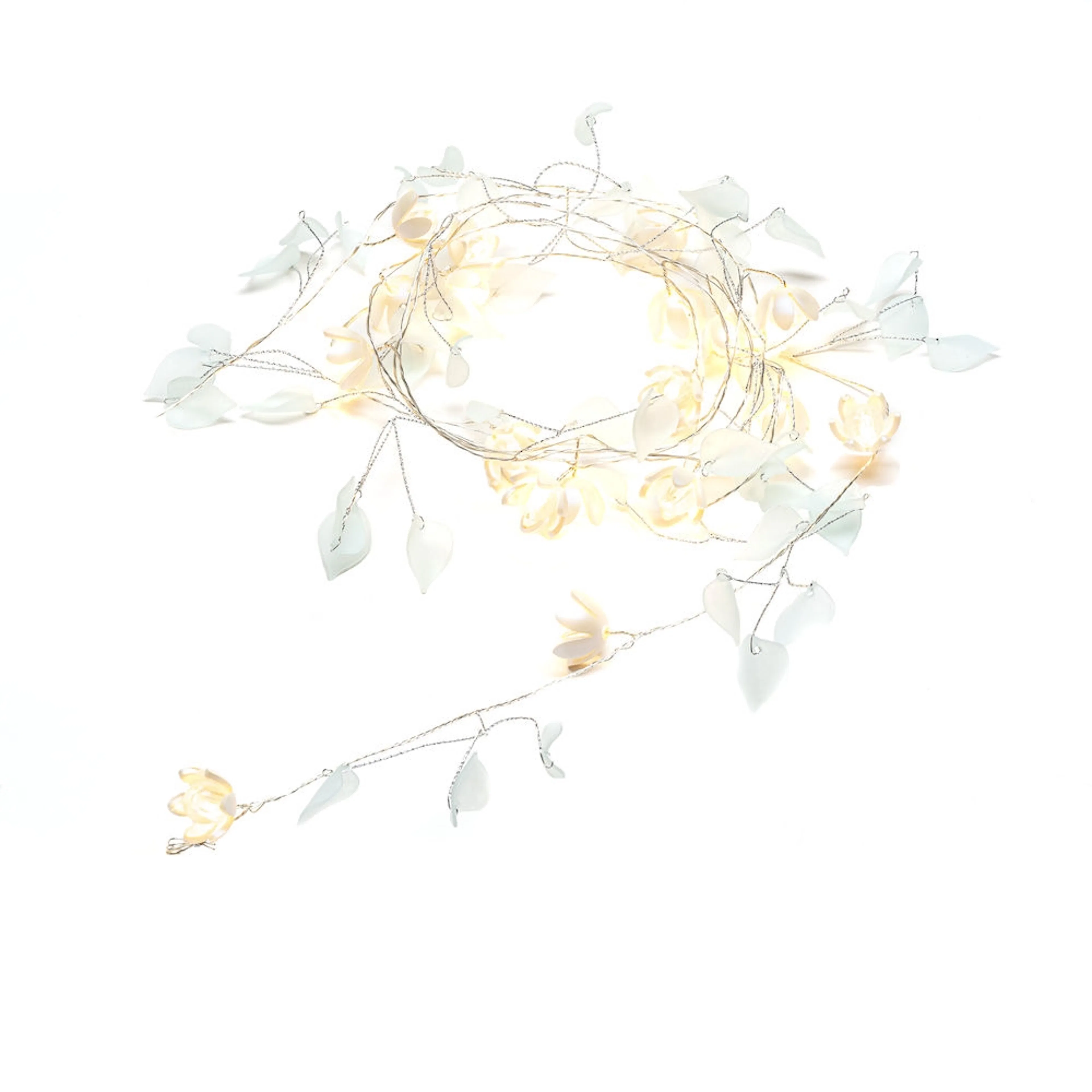 Lyslenke Gnosjö Konstsmide Klara/Hvite Blomster 20 LED