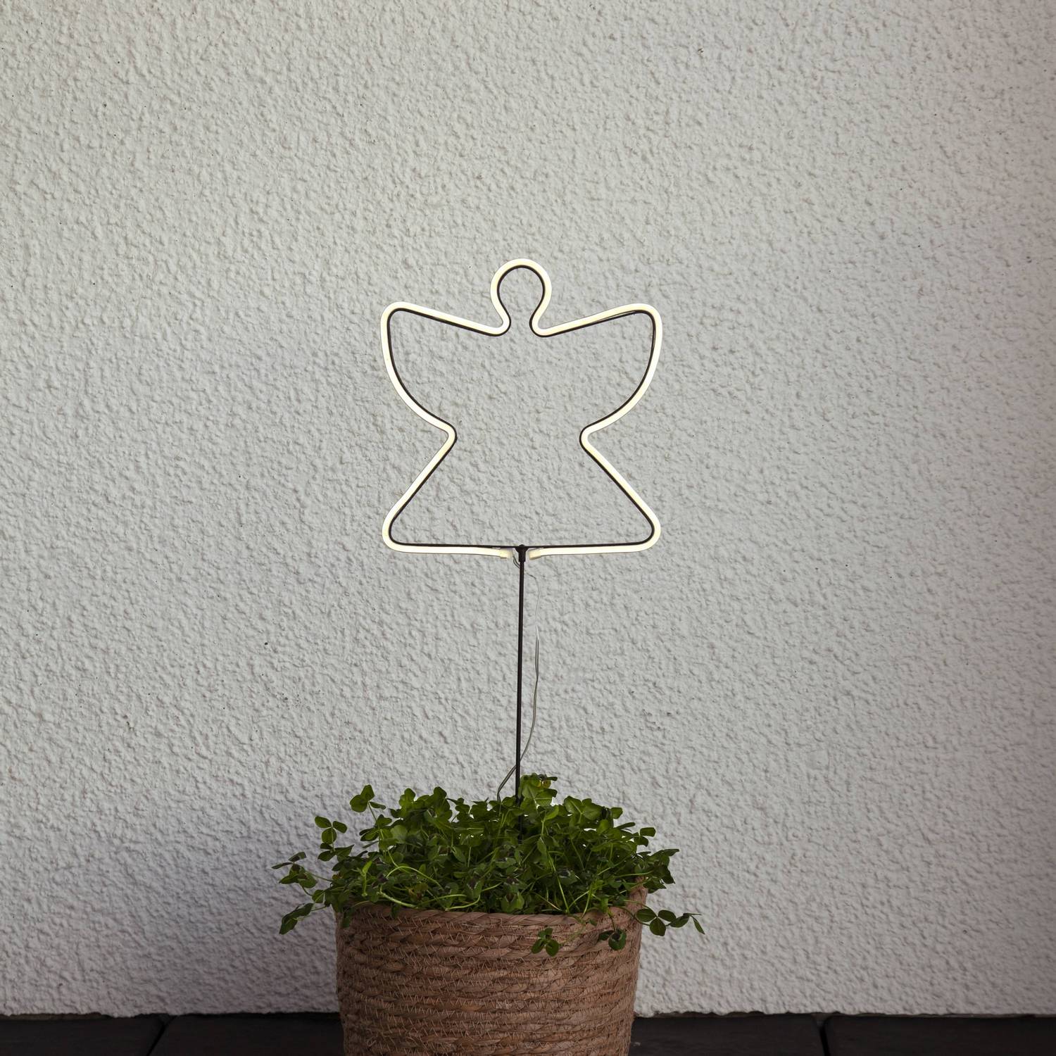 Siluett Star Trading Neon Angel Batteridrevet Utendørsdekorasjon LED