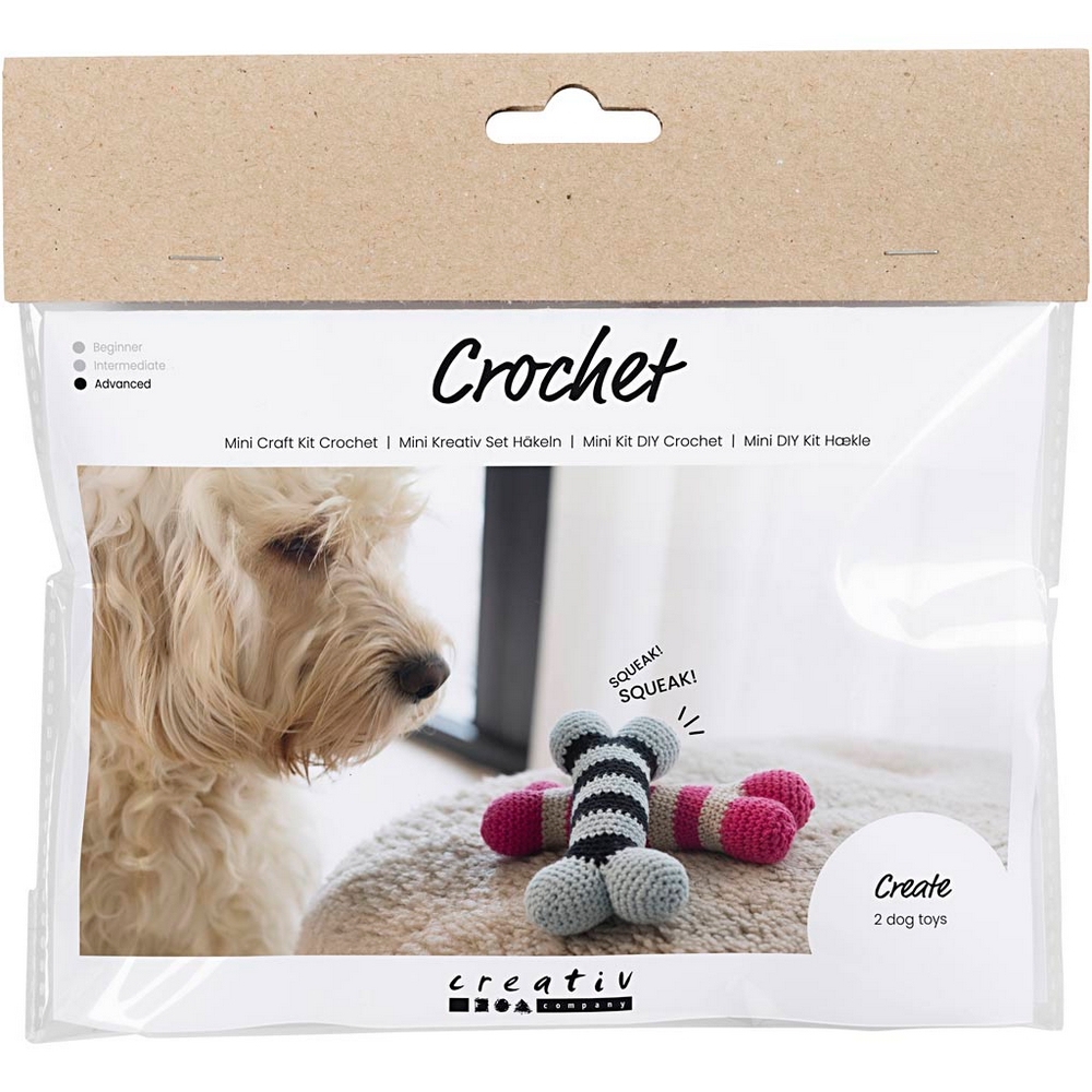 Hobbysett Creativ Company Mini DIY Kit Hekling Hundebein