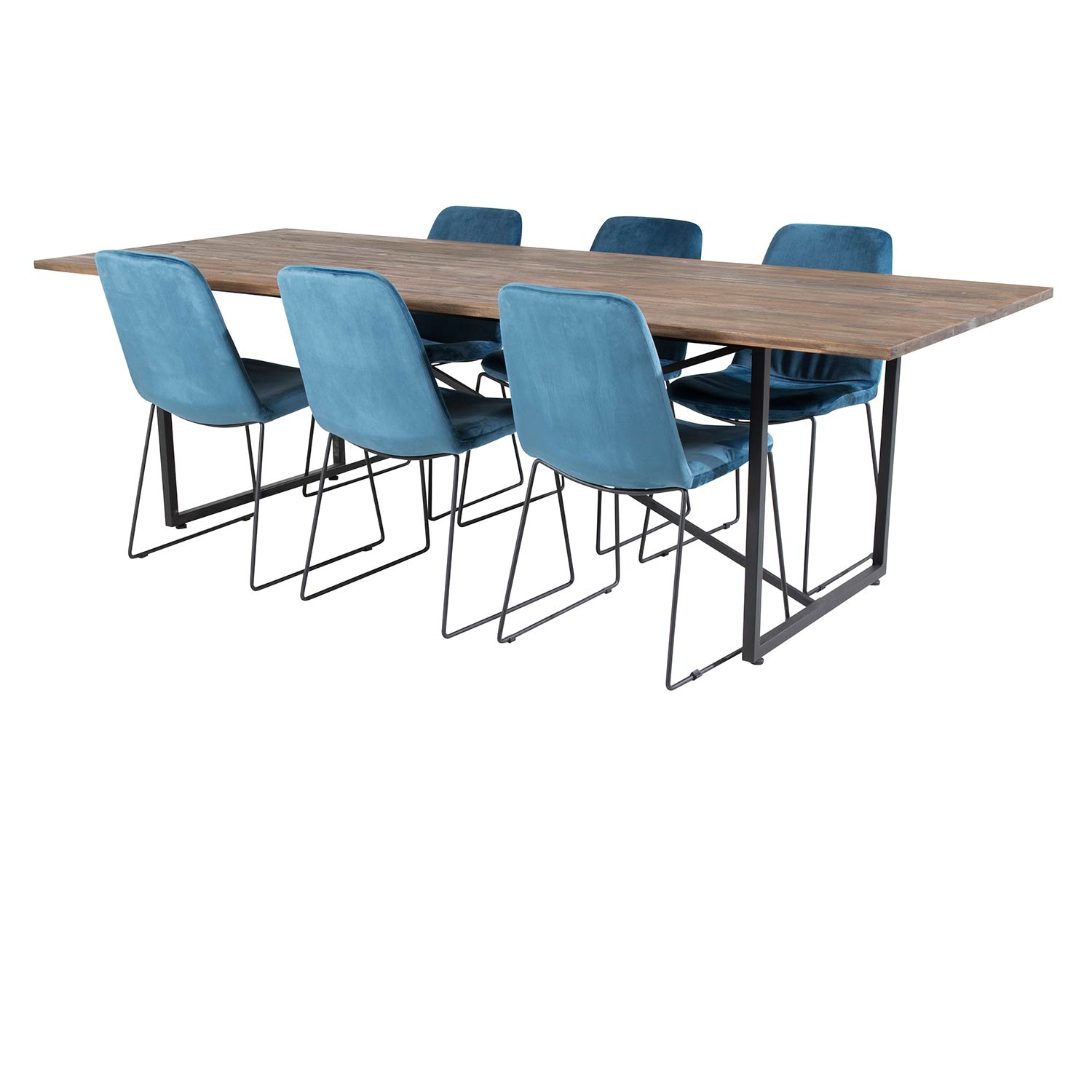 Spisegruppe Venture Home Peo med 6 Muscot Stoler
