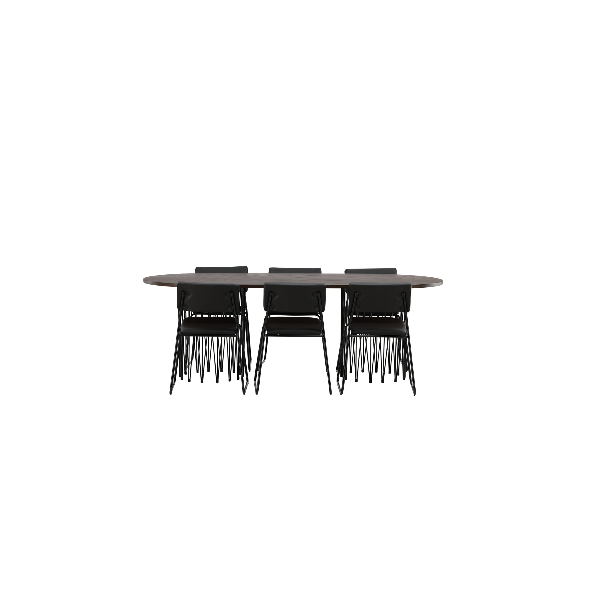 Spisegruppe furniture/fashion Stone med 6 Kenth Stoler