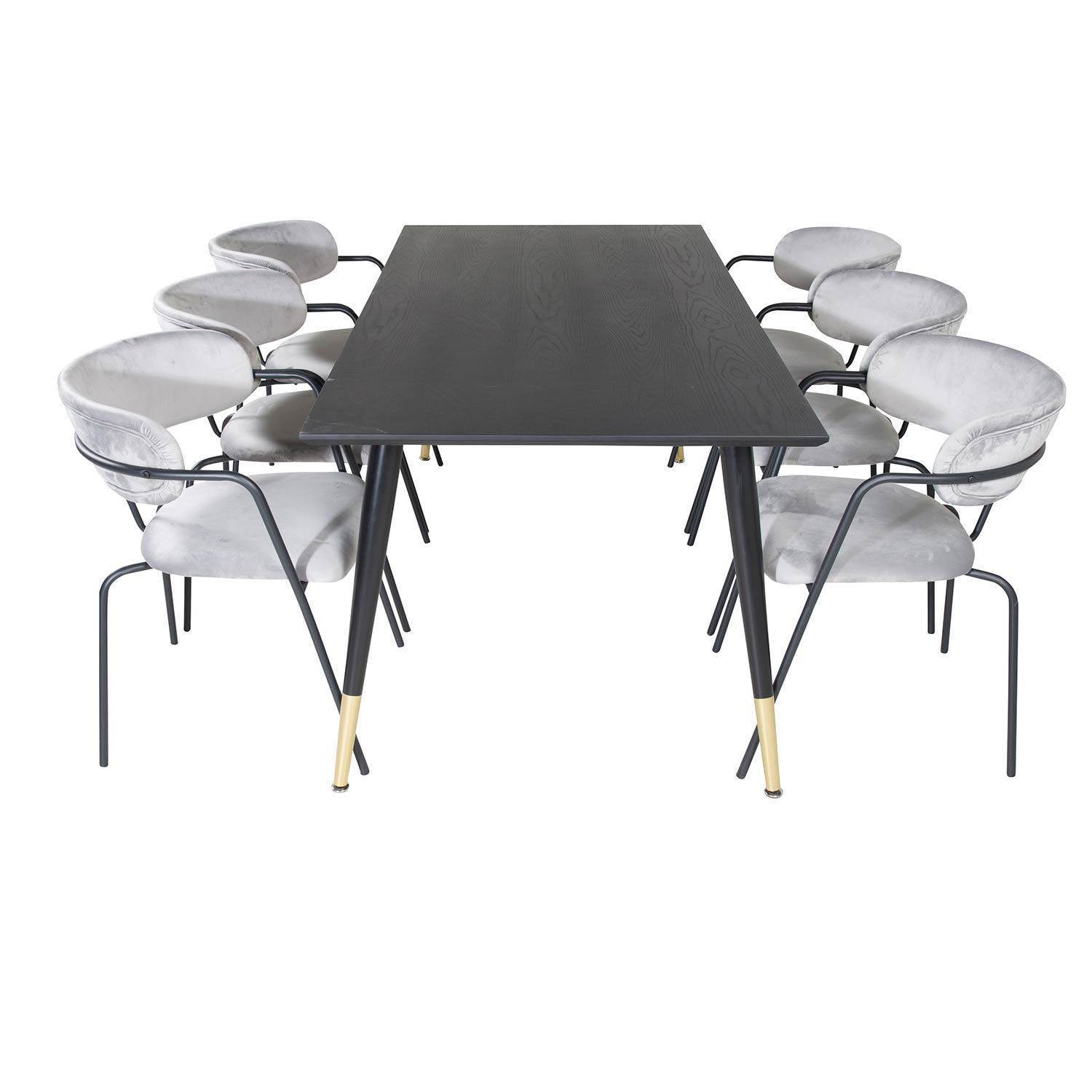 Spisegruppe Venture Home Dipp med 6 Arrow Stoler