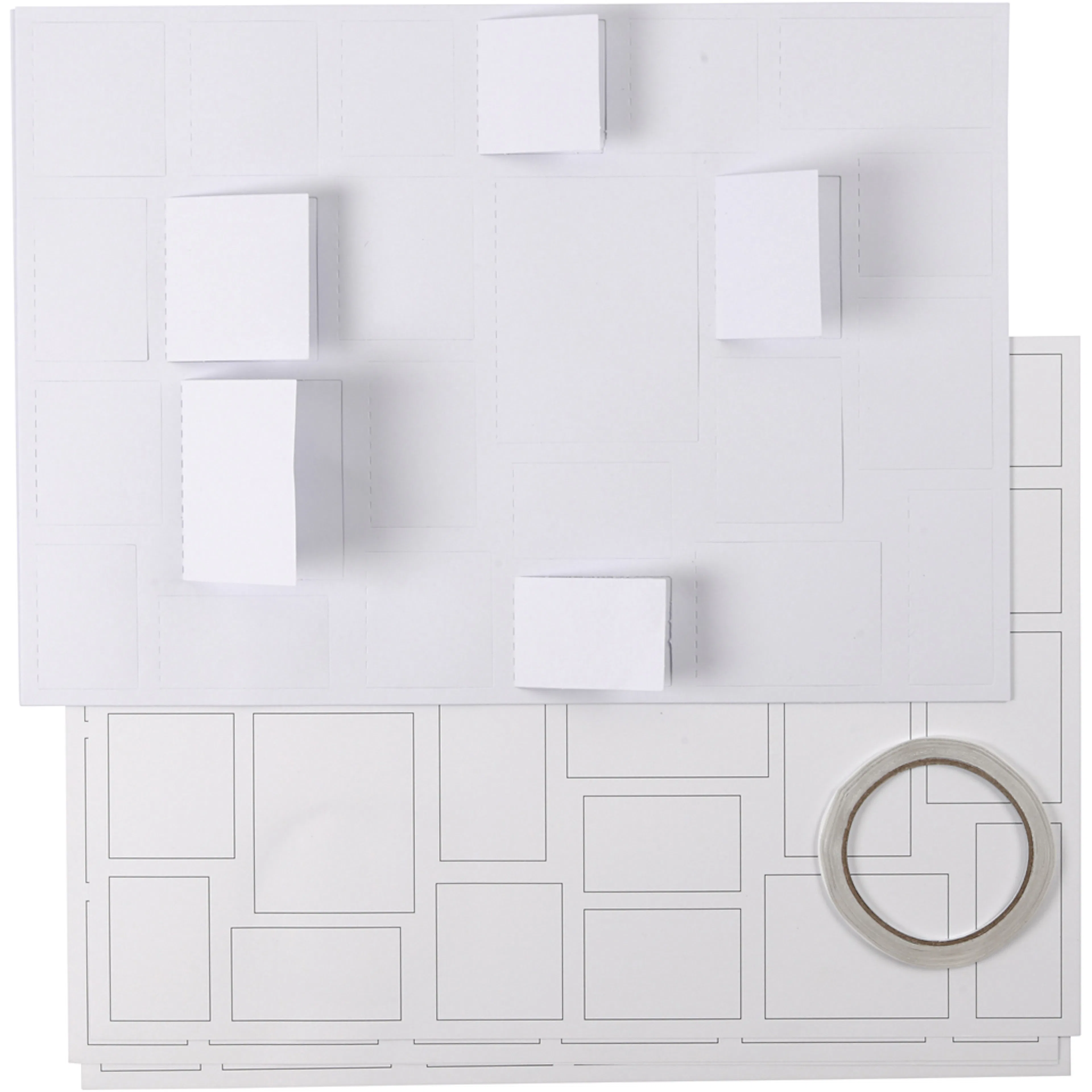 Julekalender Creativ Company Str 30x42 cm Hvit 5 stk/1 Pk
