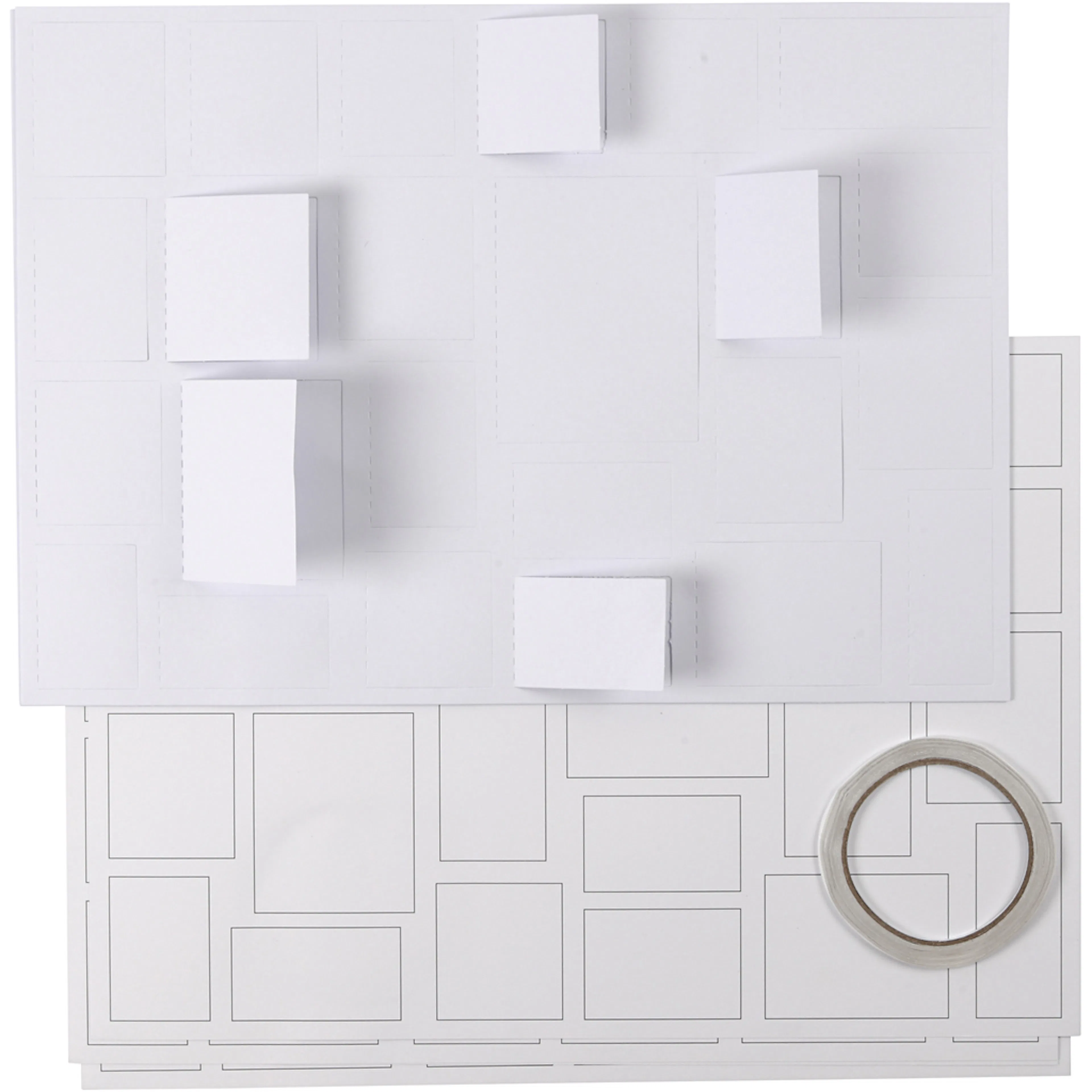 Julekalender Creativ Company Str 30x42 cm Hvit 5 stk/1 Pk