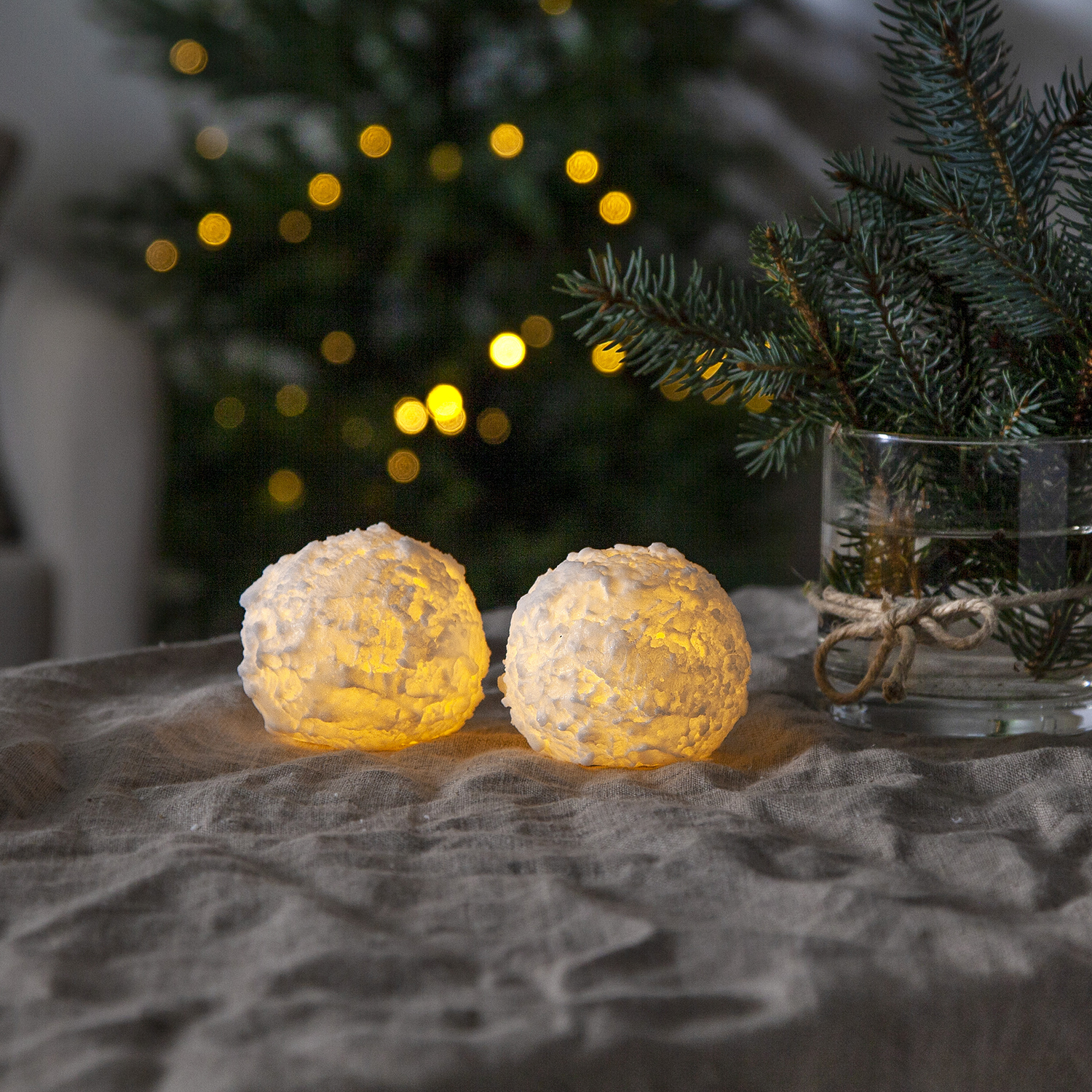 Kubbelys Star Trading Snowball LED 2-pk