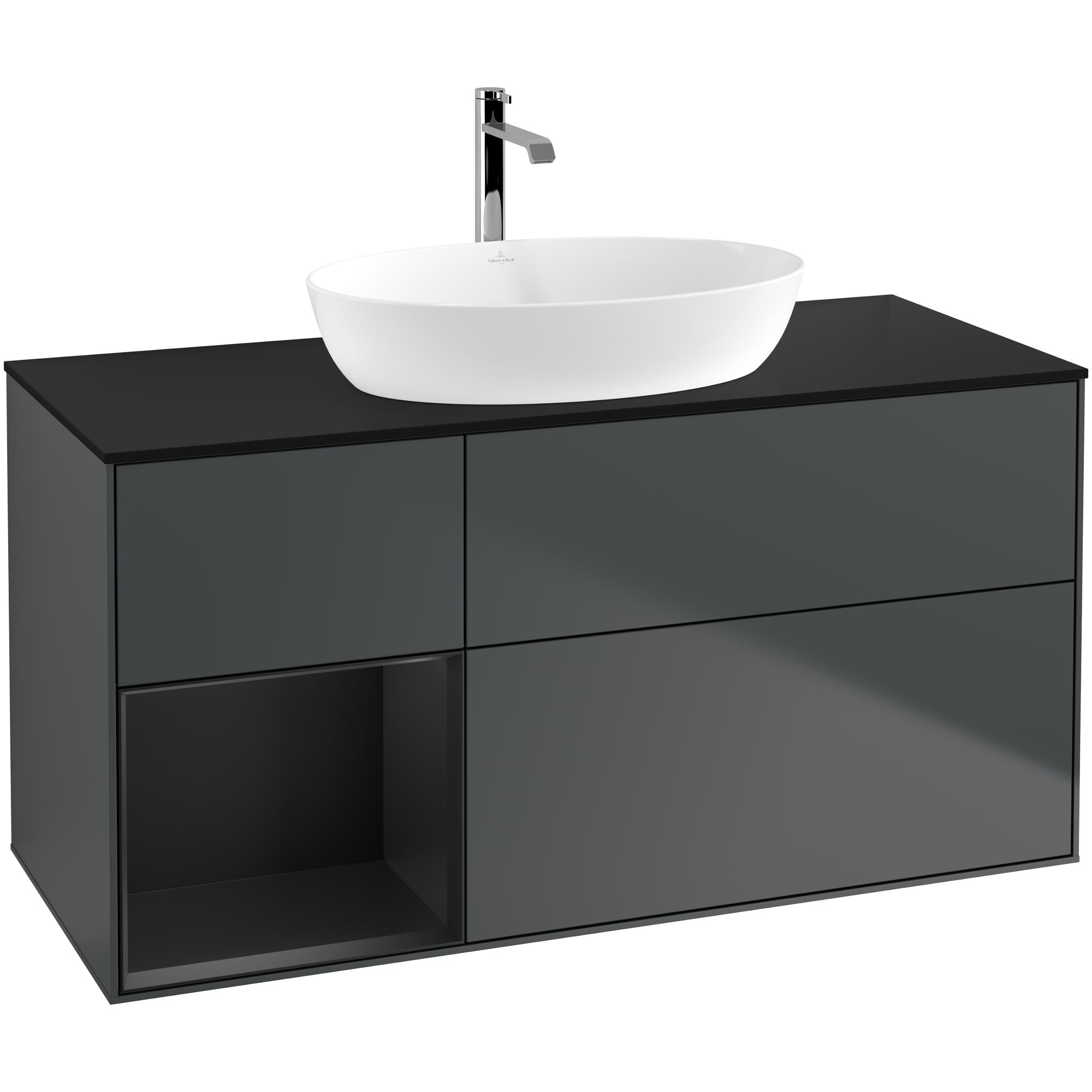 Tvättställsskåp Villeroy & Boch Finion med 3 Lådor Hylla och Bänkskiva för Fristående Tvättställ från Artis & Collaro