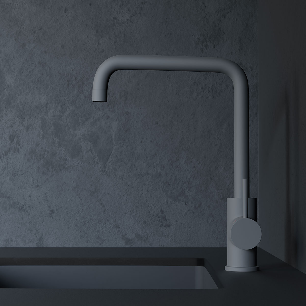 Kjøkkenbatteri Scandtap Steel Square Rustfritt stål