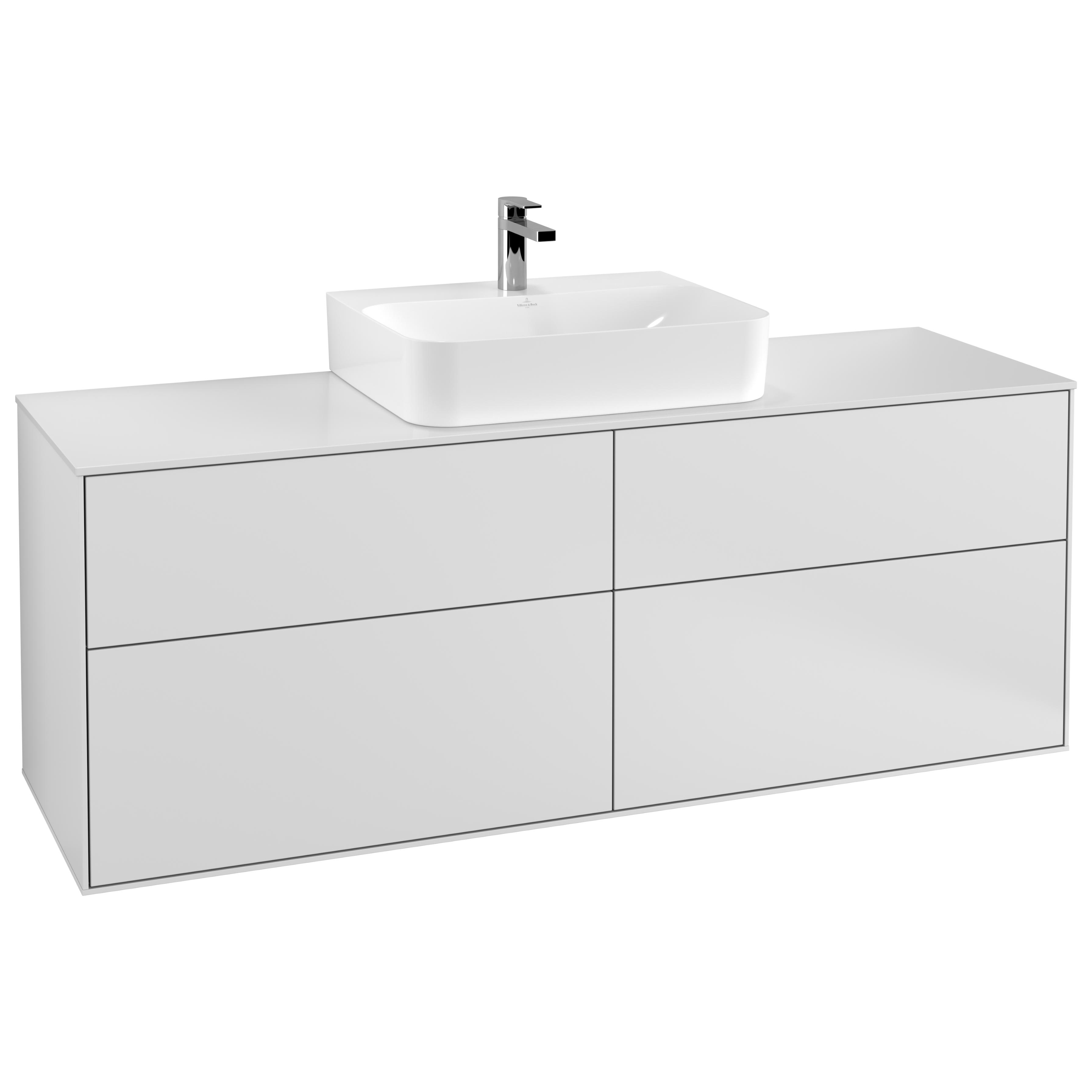 Tvättställsskåp Villeroy & Boch Finion med 4 Lådor och Bänkskiva för Centrerat Tvättställ