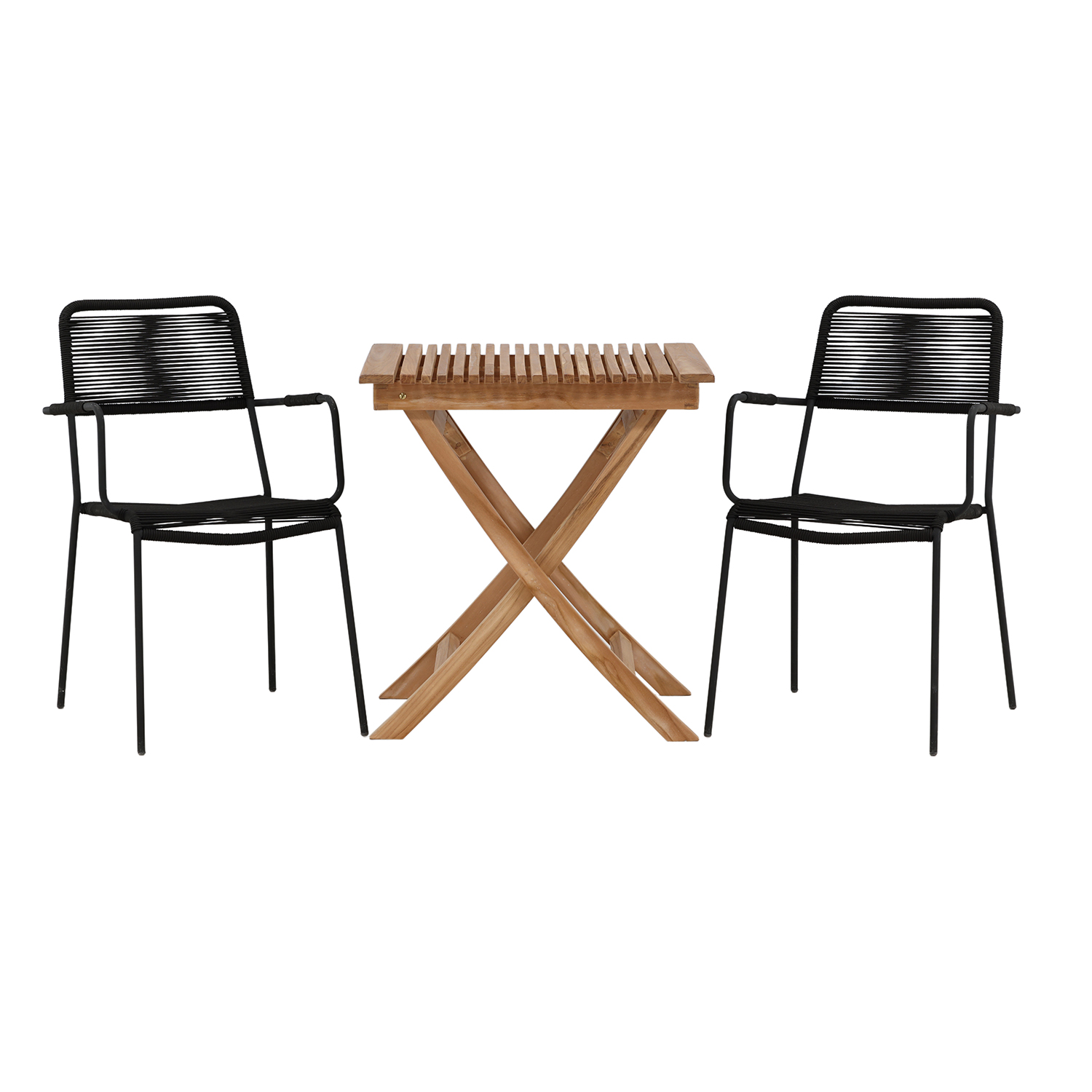 Cafégruppe Venture Home Ghana 70x70 med 2 Lindos Lenestoler