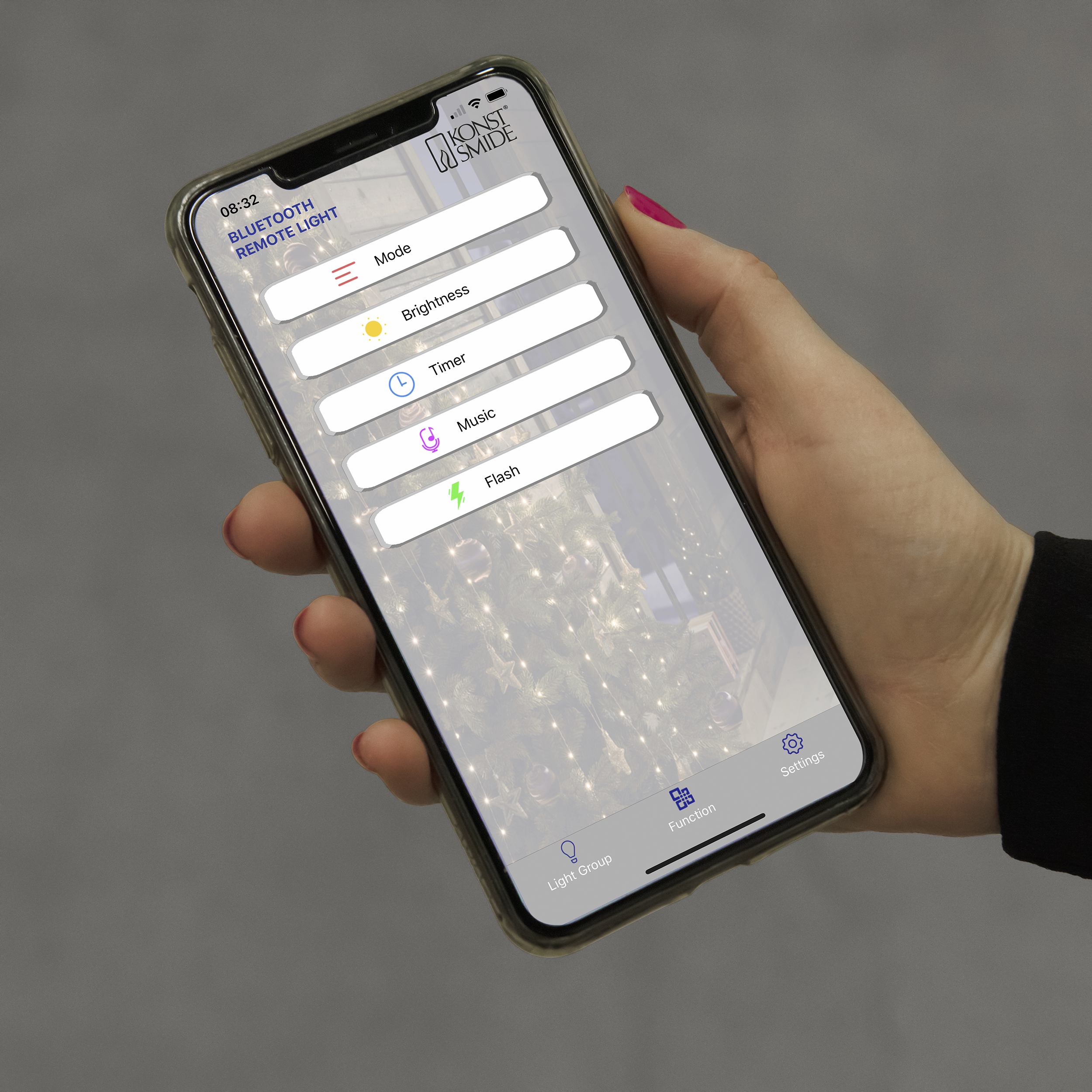 Juletrelys Gnosjö Konstsmide Appstyrt med Ring