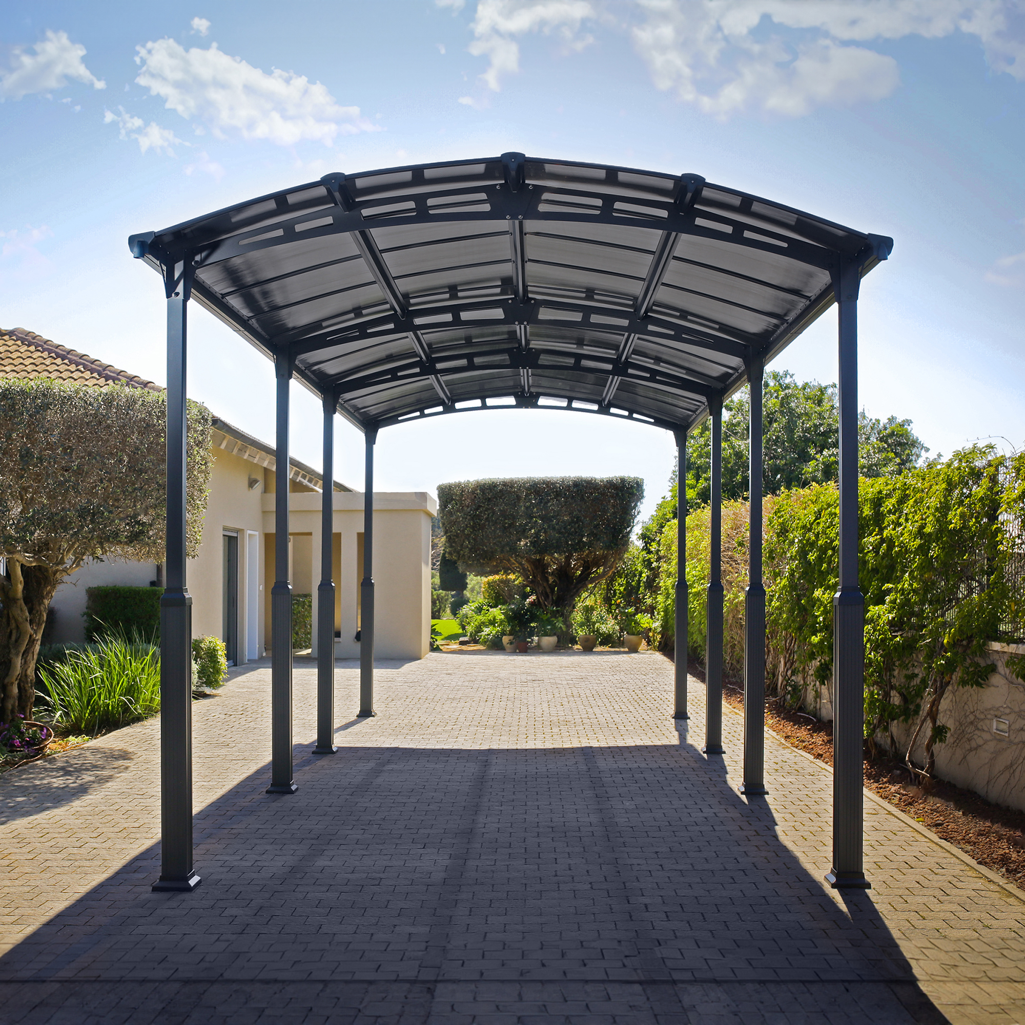 Carport Canopia av Palram Alpine I Metall for Bobil 3,6x8,5 m