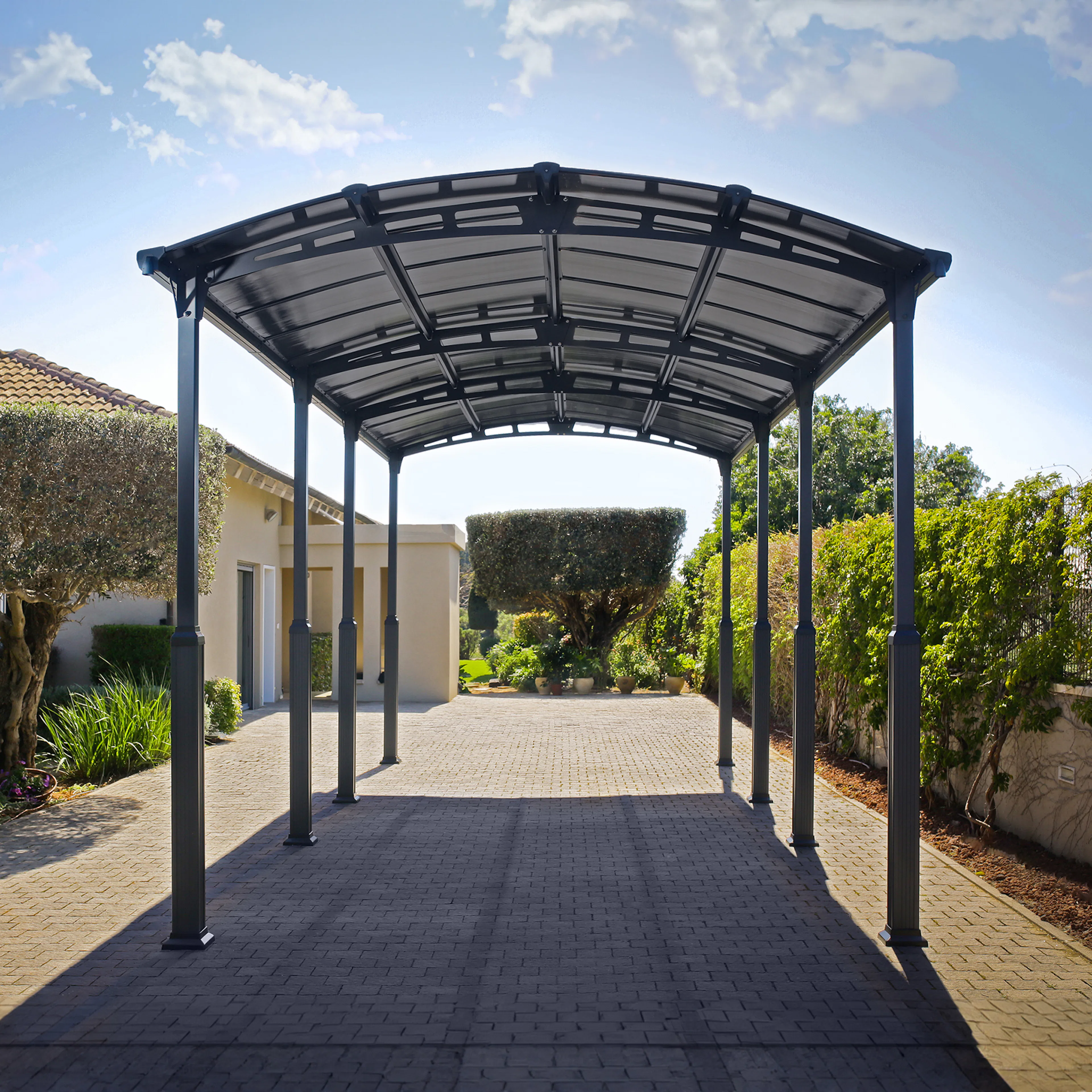 Carport Canopia av Palram Alpine I Metall for Bobil 3,6x8,5 m