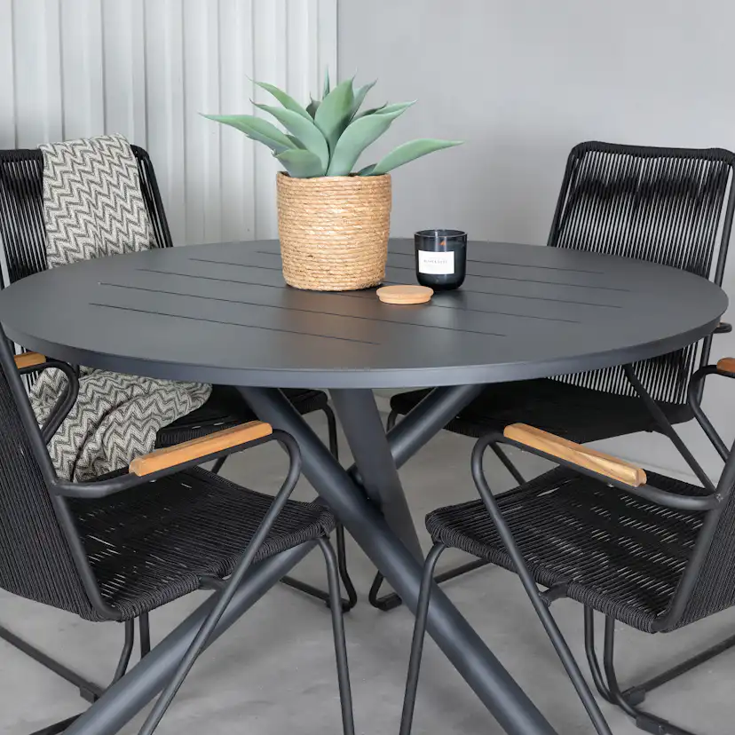 Spisegruppe Venture Home Ande med 4 Boy Spisestoler