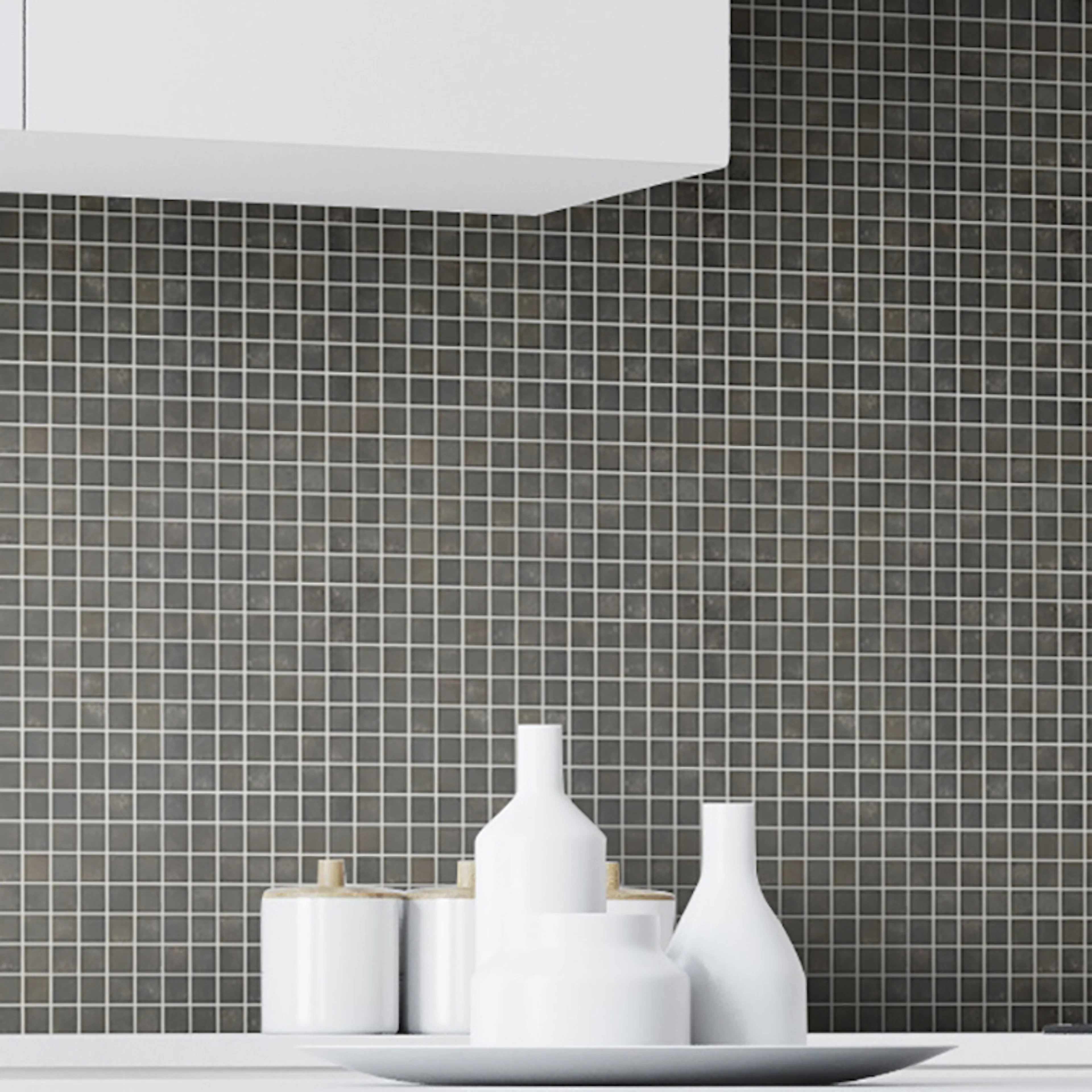 Mosaik Arredo Fingerprint Svart 2x2 cm
