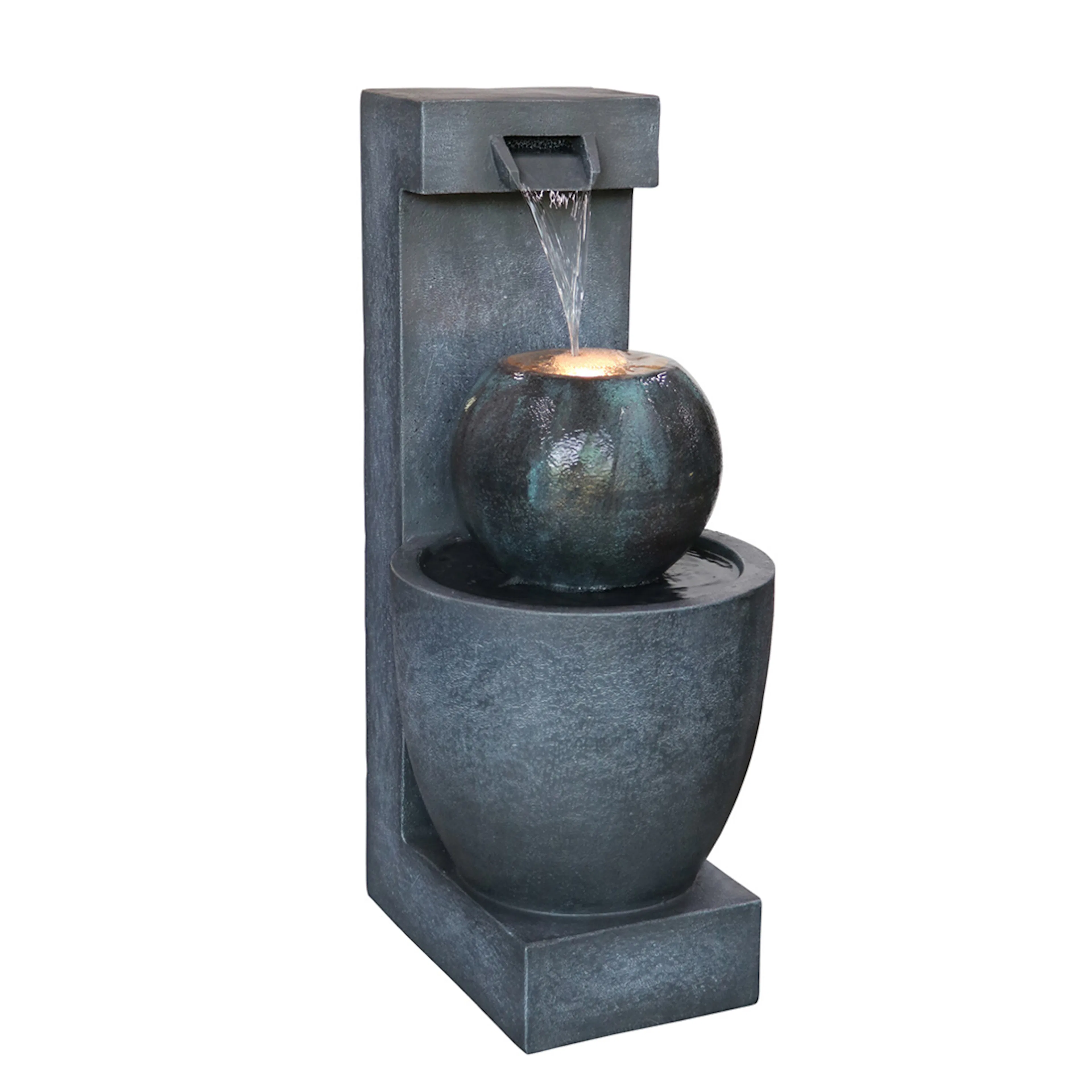 Fontene Lykke Tranquil med LED-belysning