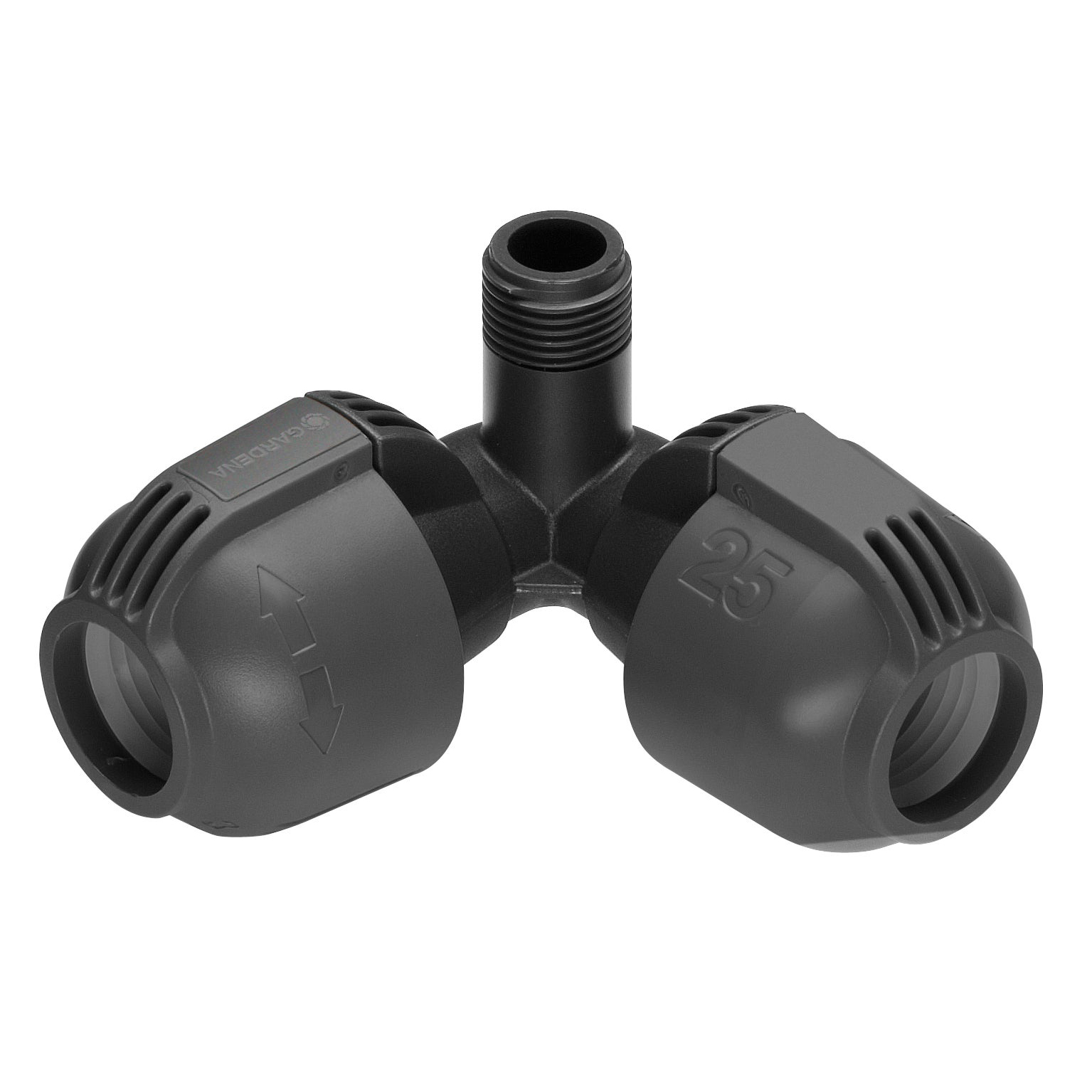 Vinklet L-skjøt Gardena 25 mm x G 1/2 Hunngjenger