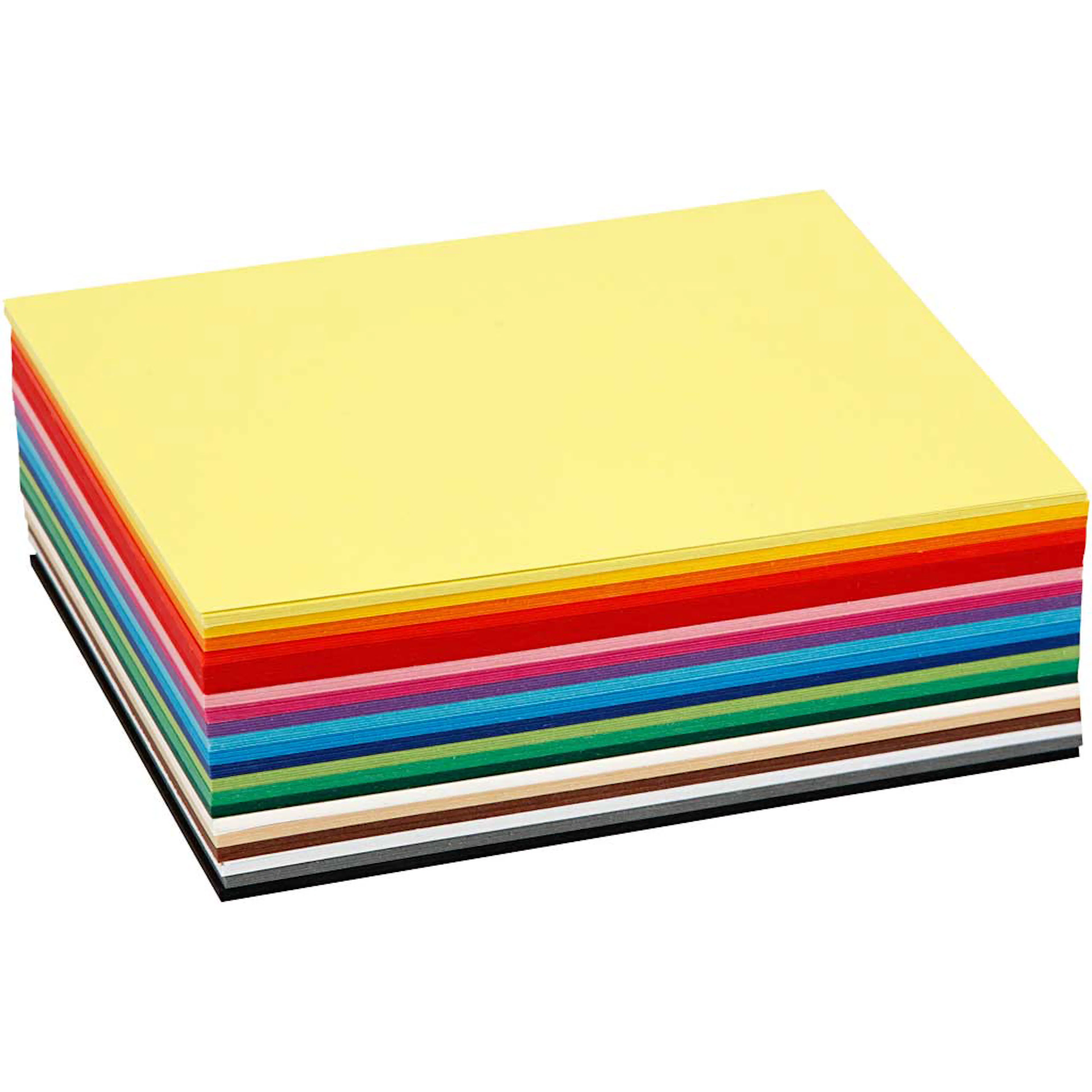 Creativ kartong, mixade färger, A6, 105x148 mm, 180 g, 120 m 120 st
