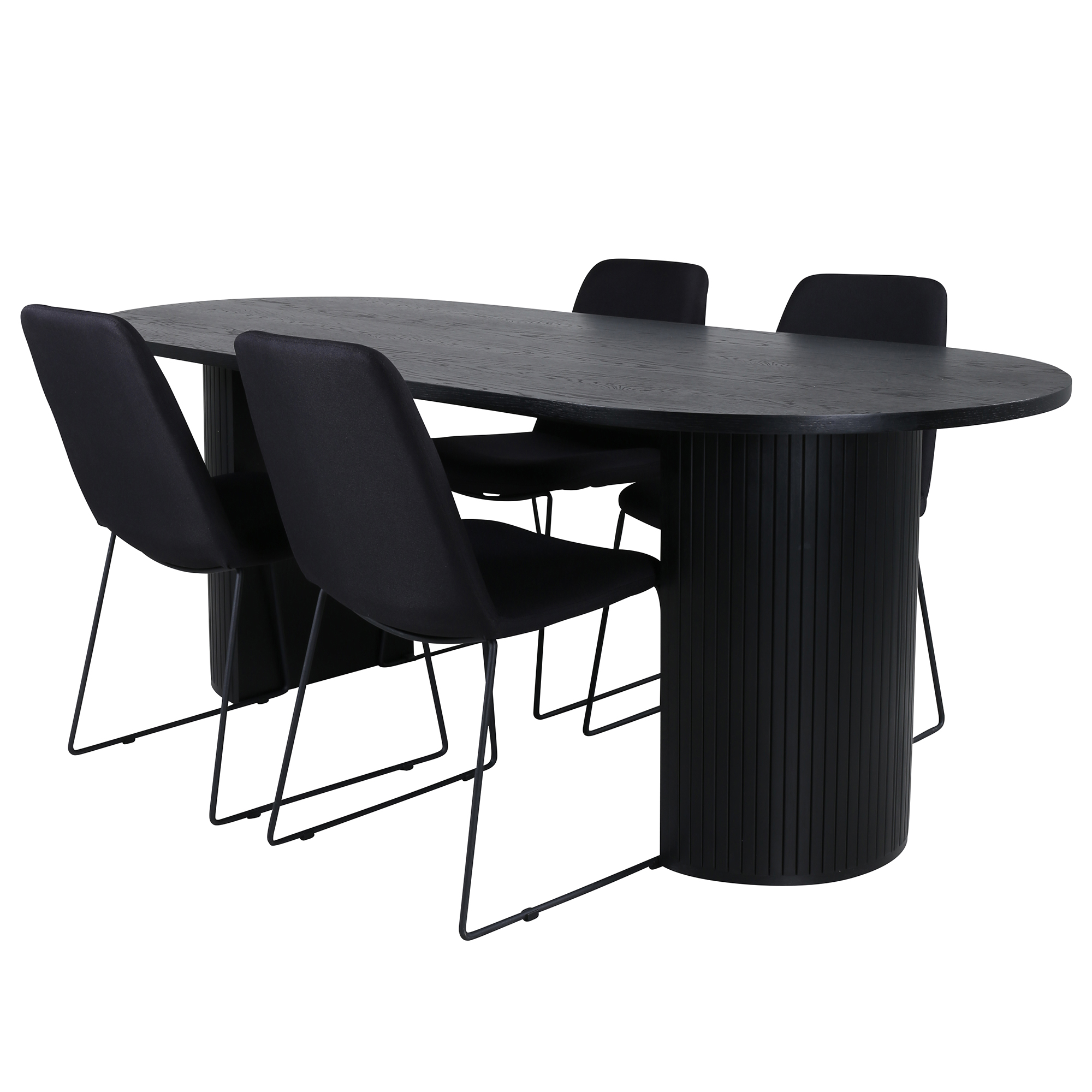 Spisegruppe Venture Home Bianca med 4 Muscot Stoler