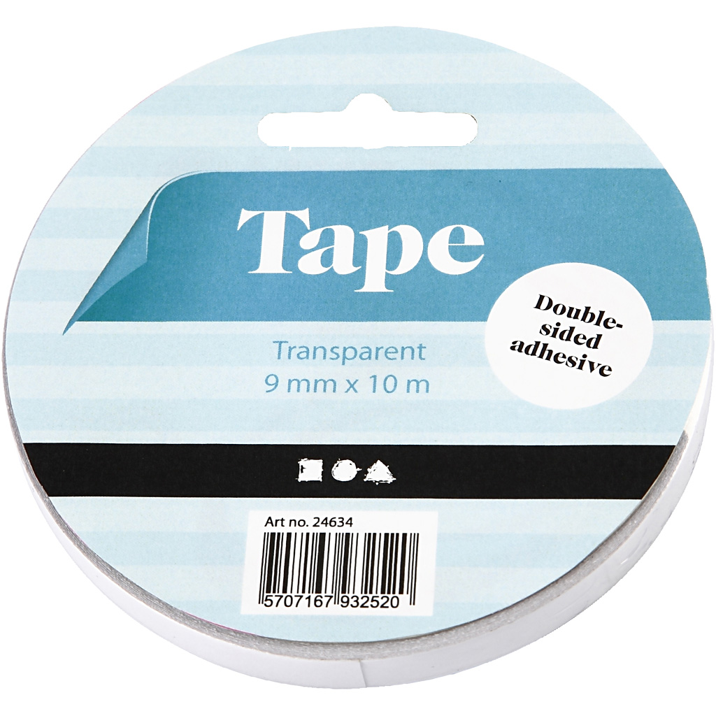 Teip Creativ Company Dobbelsidig 10 m/1 Rull