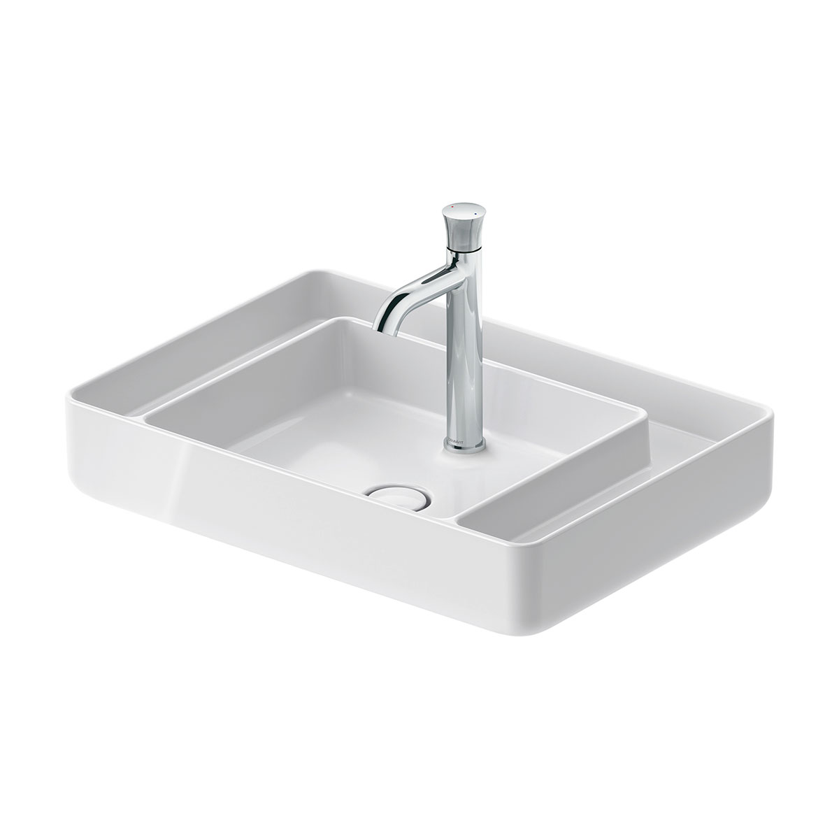 Tv&auml;ttst&auml;ll Duravit Bento Starck Box f&ouml;r Placering p&aring; B&auml;nkskiva 650 mm