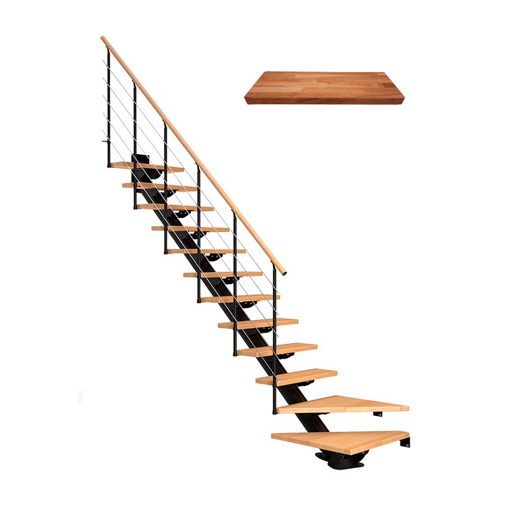 Plassbesparende Trapp Dolle Sydney Eik Oljet 1/4 Style6