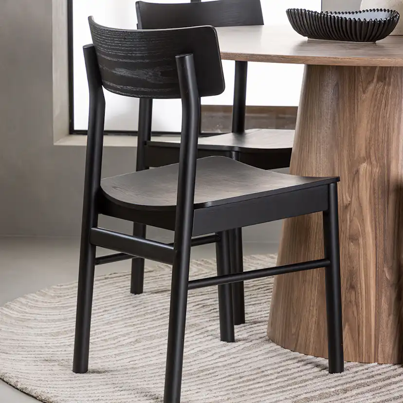 Spisegruppe Venture Home Lanzo Ø120 cm med 4 stk Montros Stoler