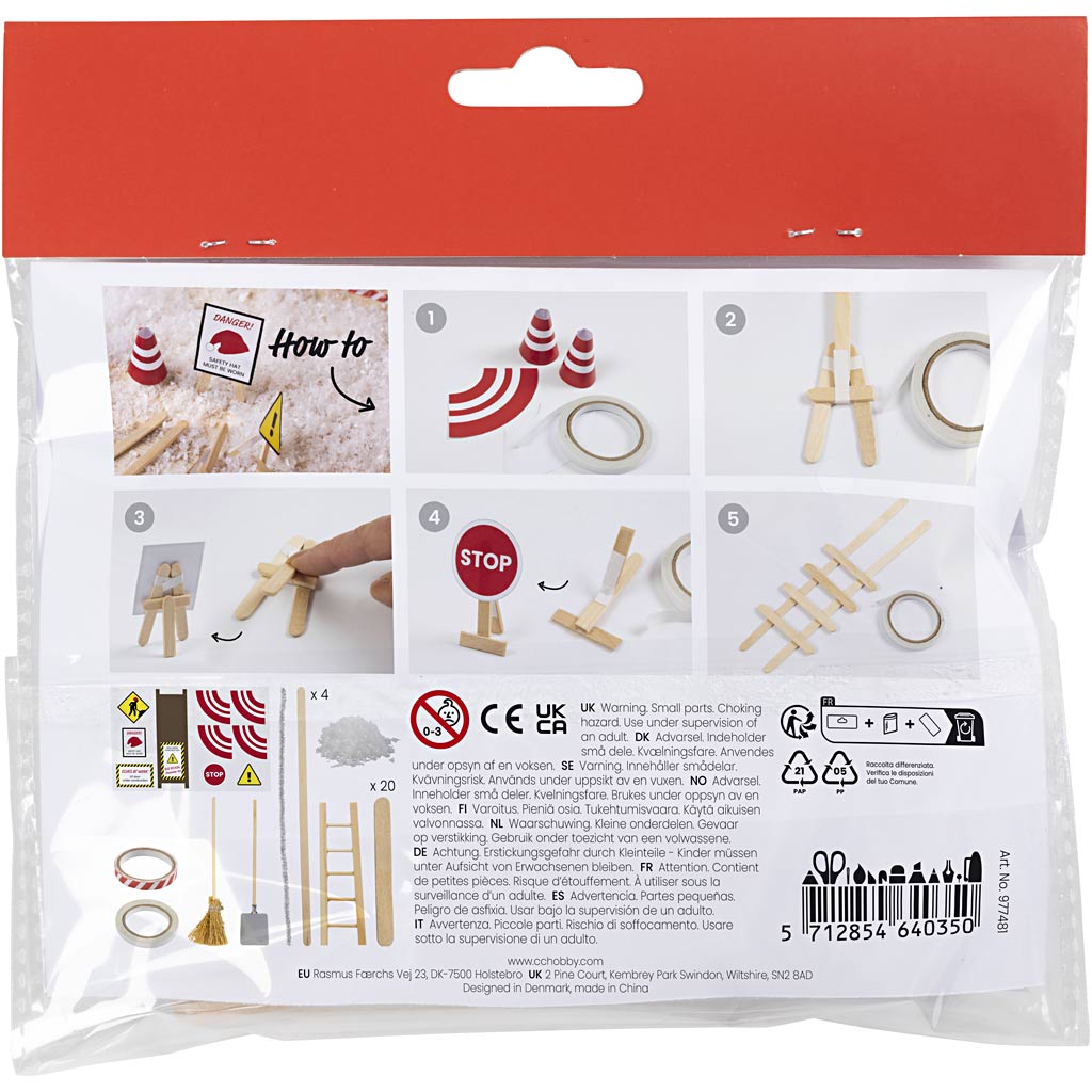 Alvedør Creativ Company Mini DIY Kit Byggearbeid pågår
