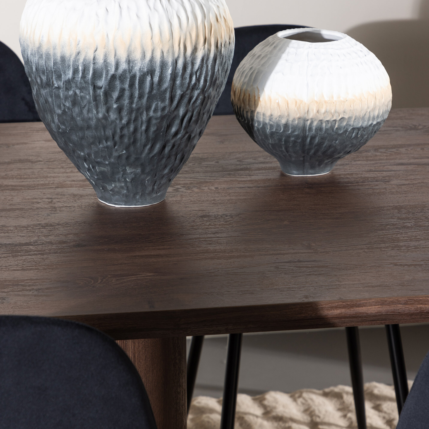 Spisegruppe Venture Home Olivia 210 med 6 stk Polar Stoler Fløyel