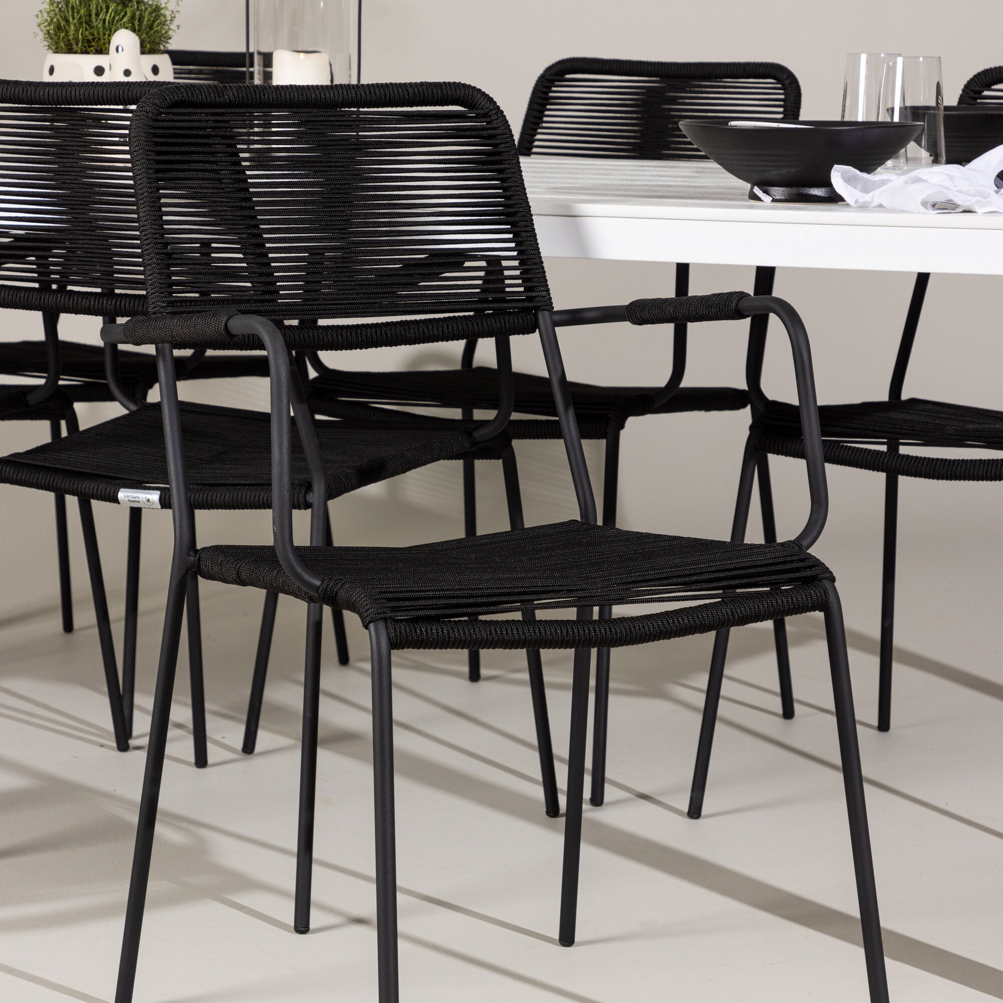 Hagegruppe Venture Home Break med 6 Lindos Lenestoler