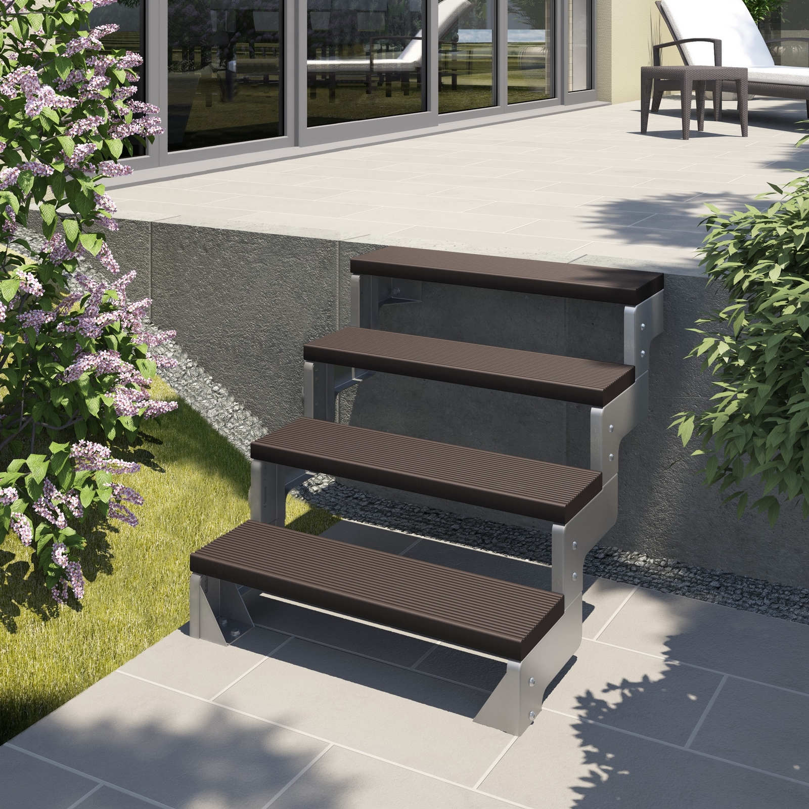 Hagetrapp Dolle Gardentop Trimax uten Rekkverk